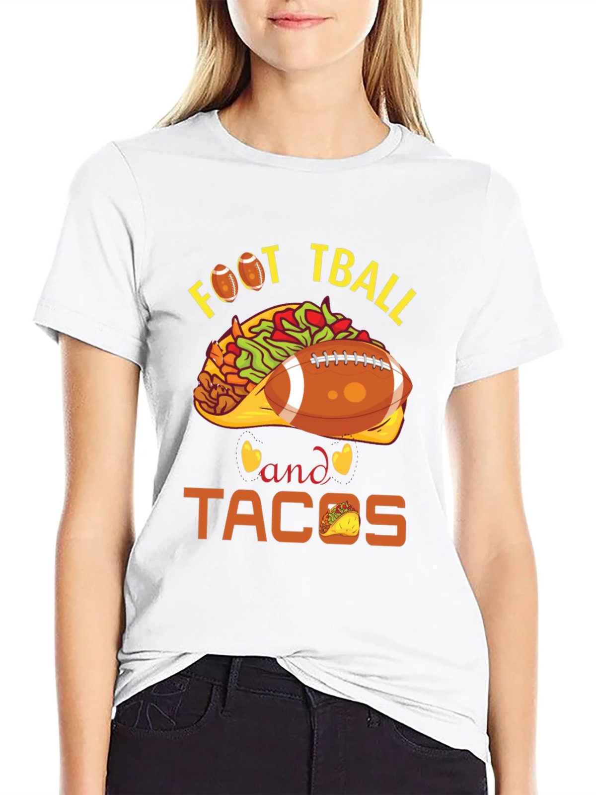 Football and Tacos Graphic Tee product image 8