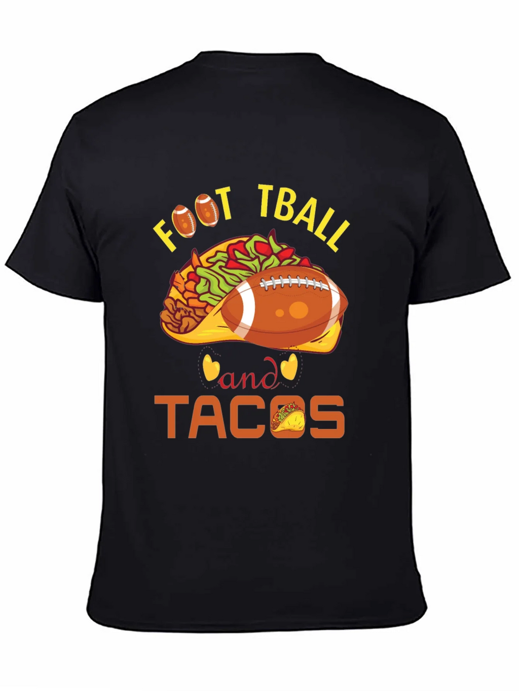 Football and Tacos Graphic Tee product image 4