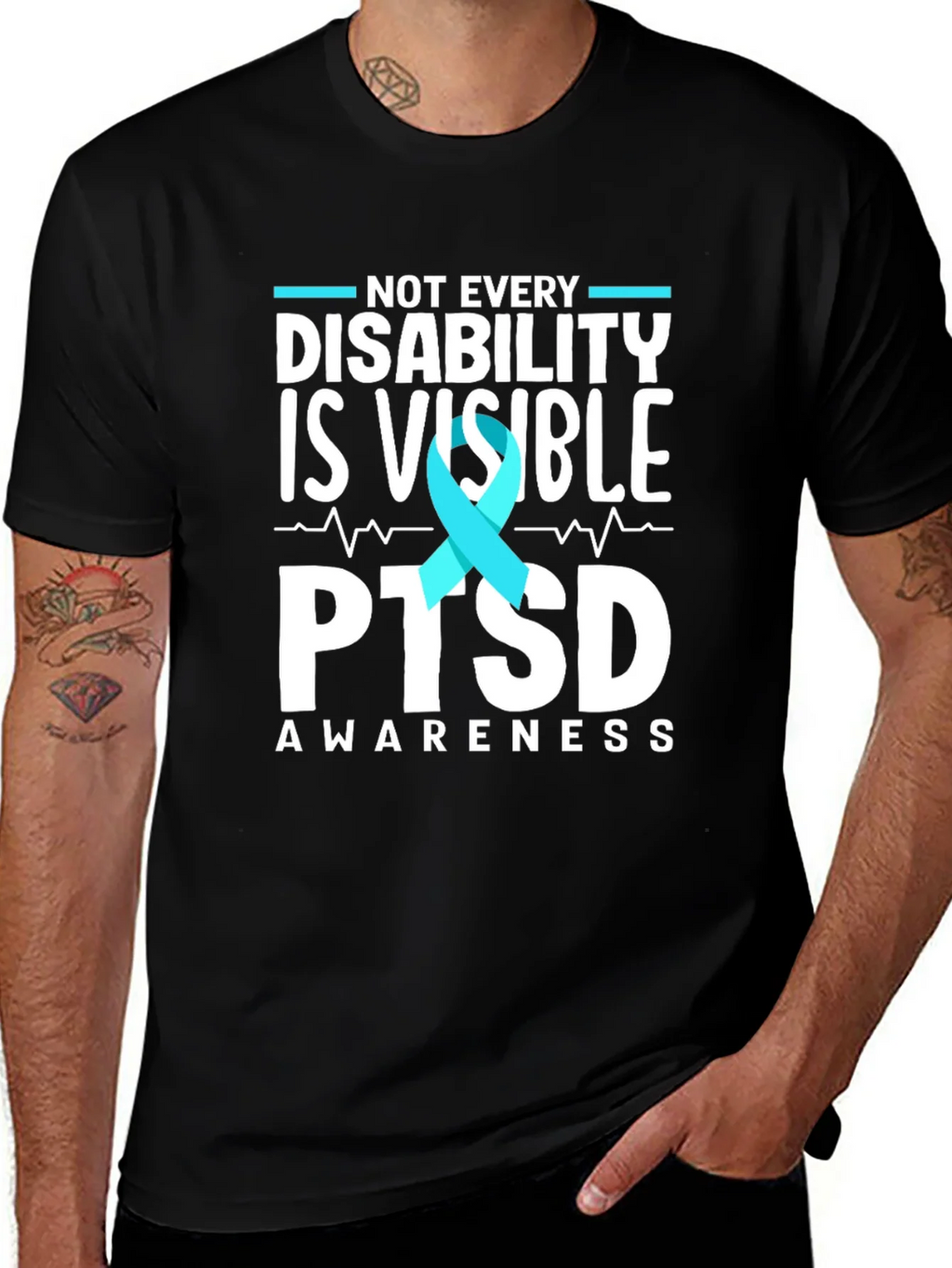PTSD Awareness T-Shirt: Not Every Disability is Visible product image 1