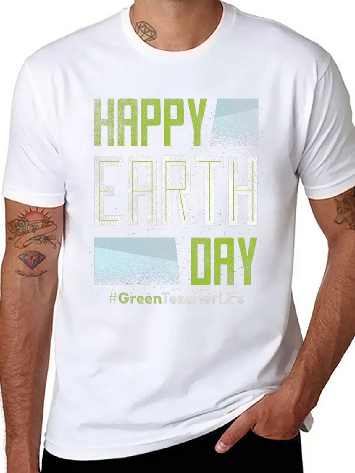 Happy Earth Day GreenTeacherLife T-Shirt product image 7