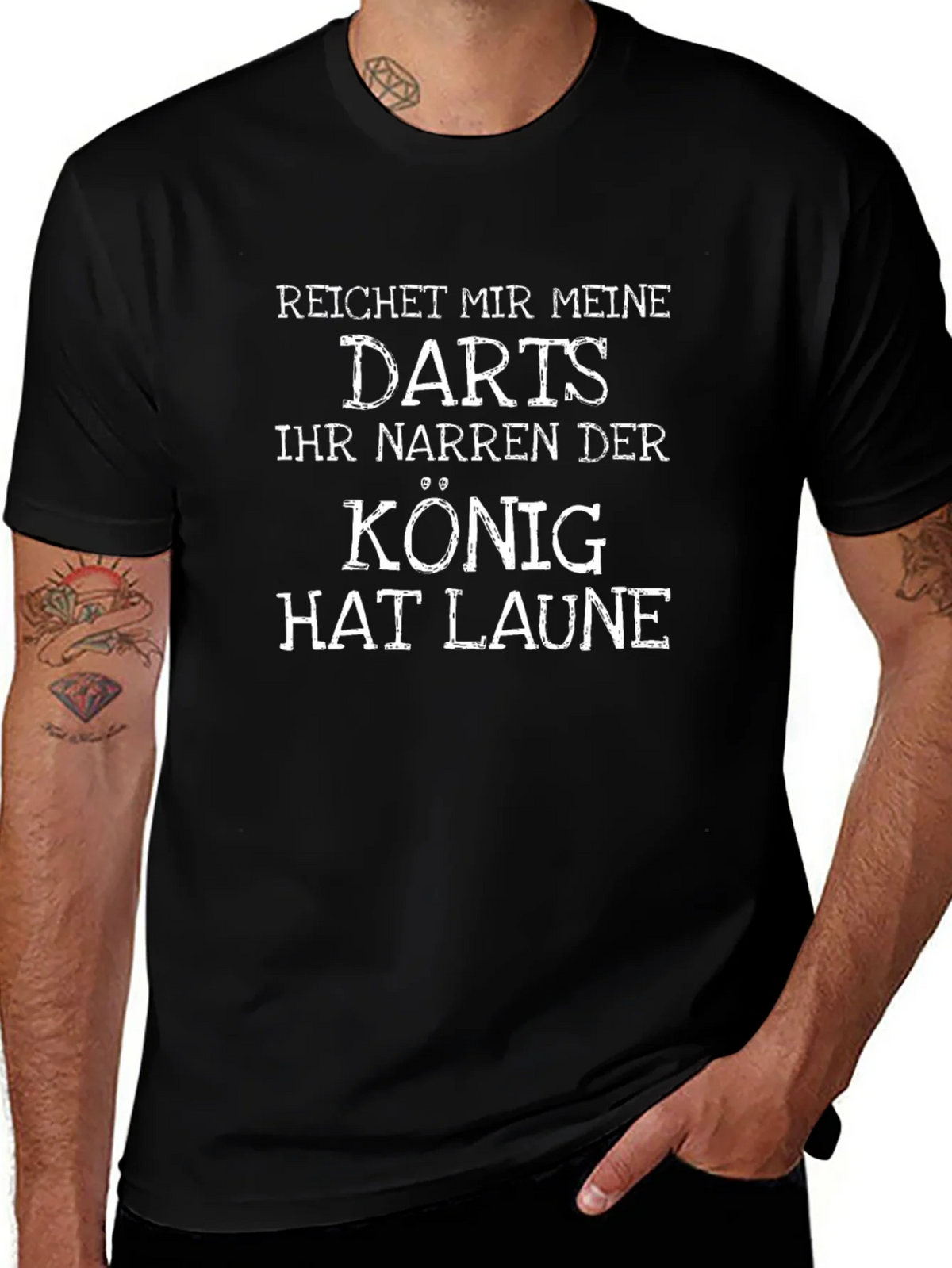 Reichet Mir Meine Darts T-Shirt - Fun German Slogan product image 1