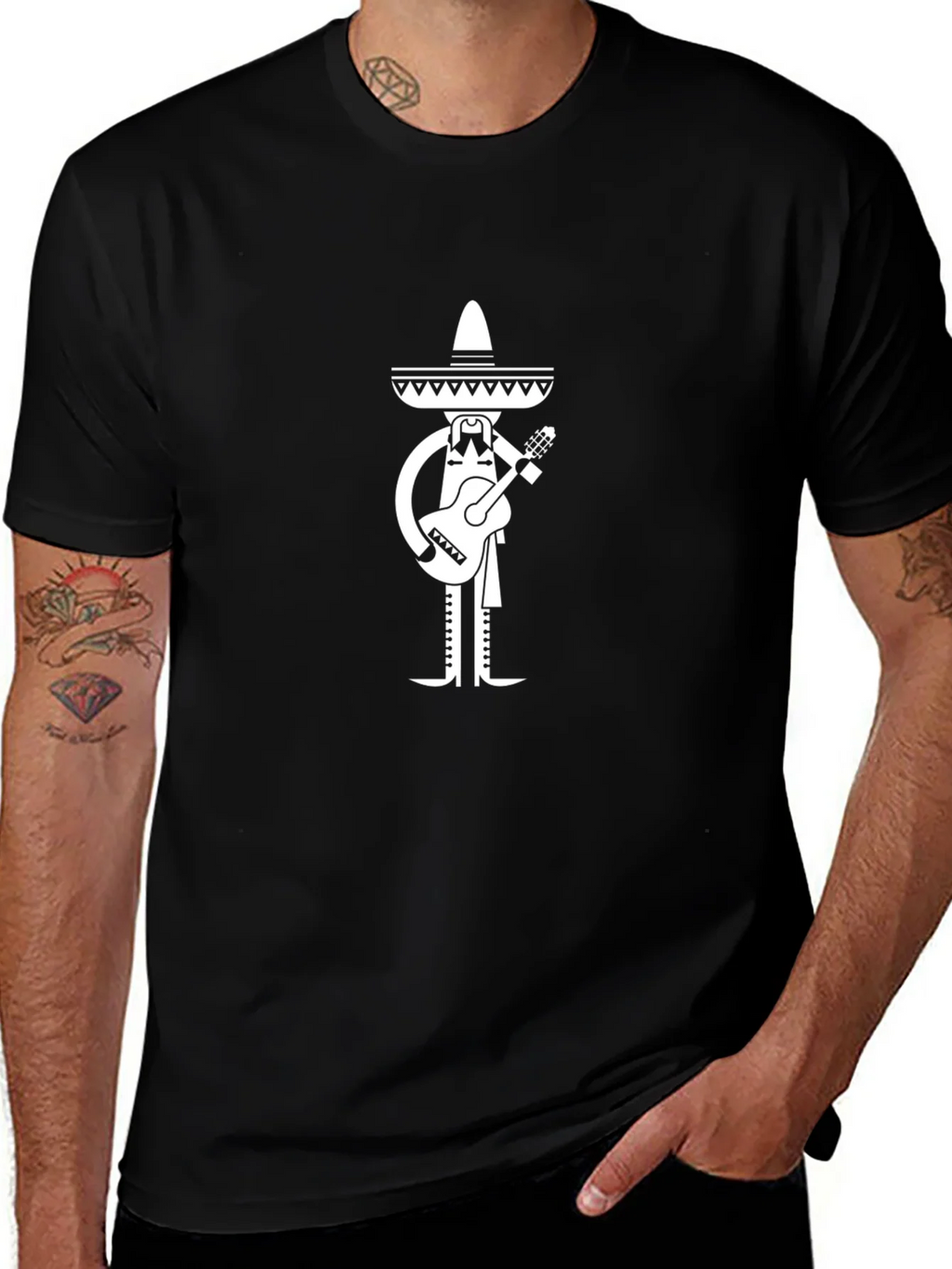 Mariachi Guitar Player Graphic Tee product image 1