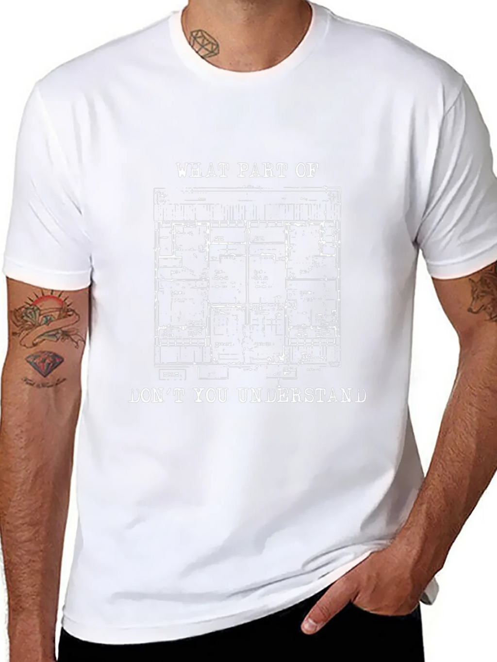 Architect Floor Plan T-Shirt - What Part Dont You product image 6