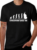 Evolution of Bass Player T-Shirt - Black Cotton Tee product image 1