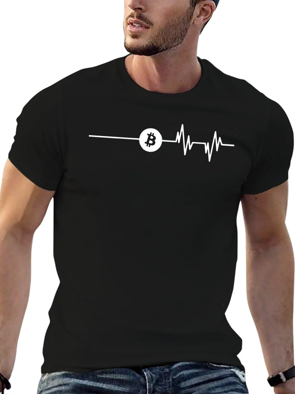 Bitcoin Heartbeat T-Shirt - Crypto Lover Tee product image 6