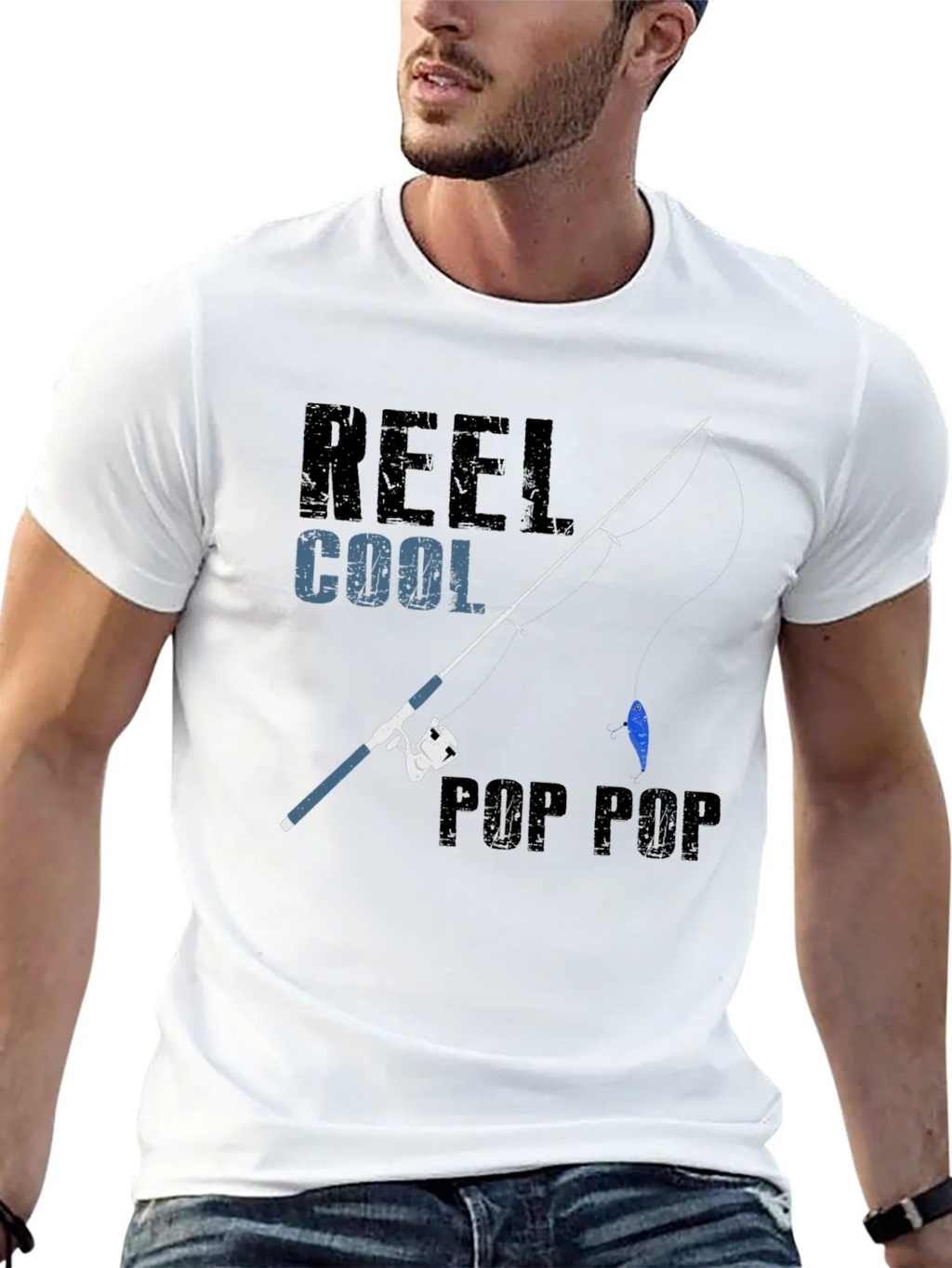 Reel Cool Pop Fishing T-Shirt - Black product image 4