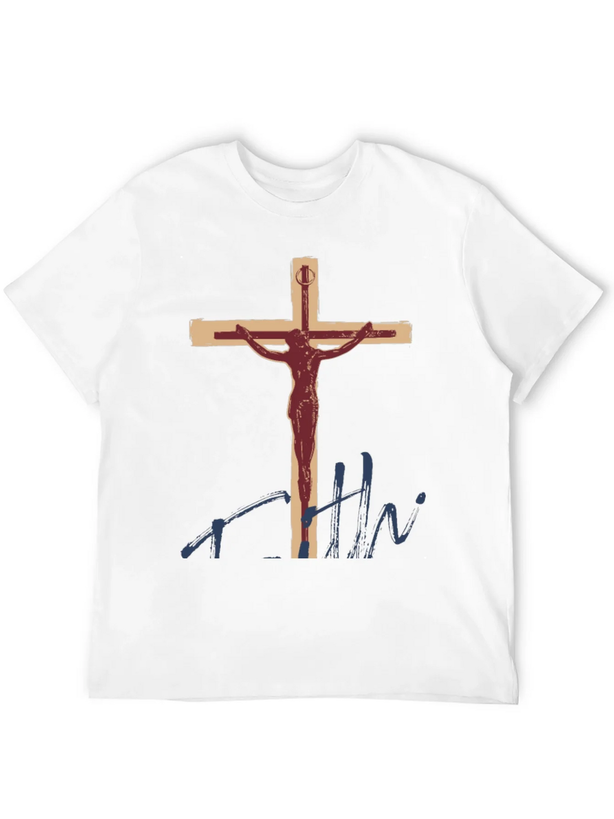 Crucifix Graphic T-Shirt - Religious Art Tee product image 2