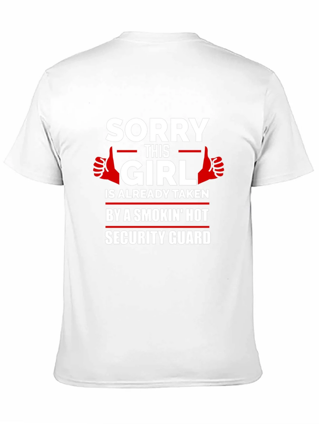 Sorry This Girl Taken Security Guard Graphic Tee product image 7