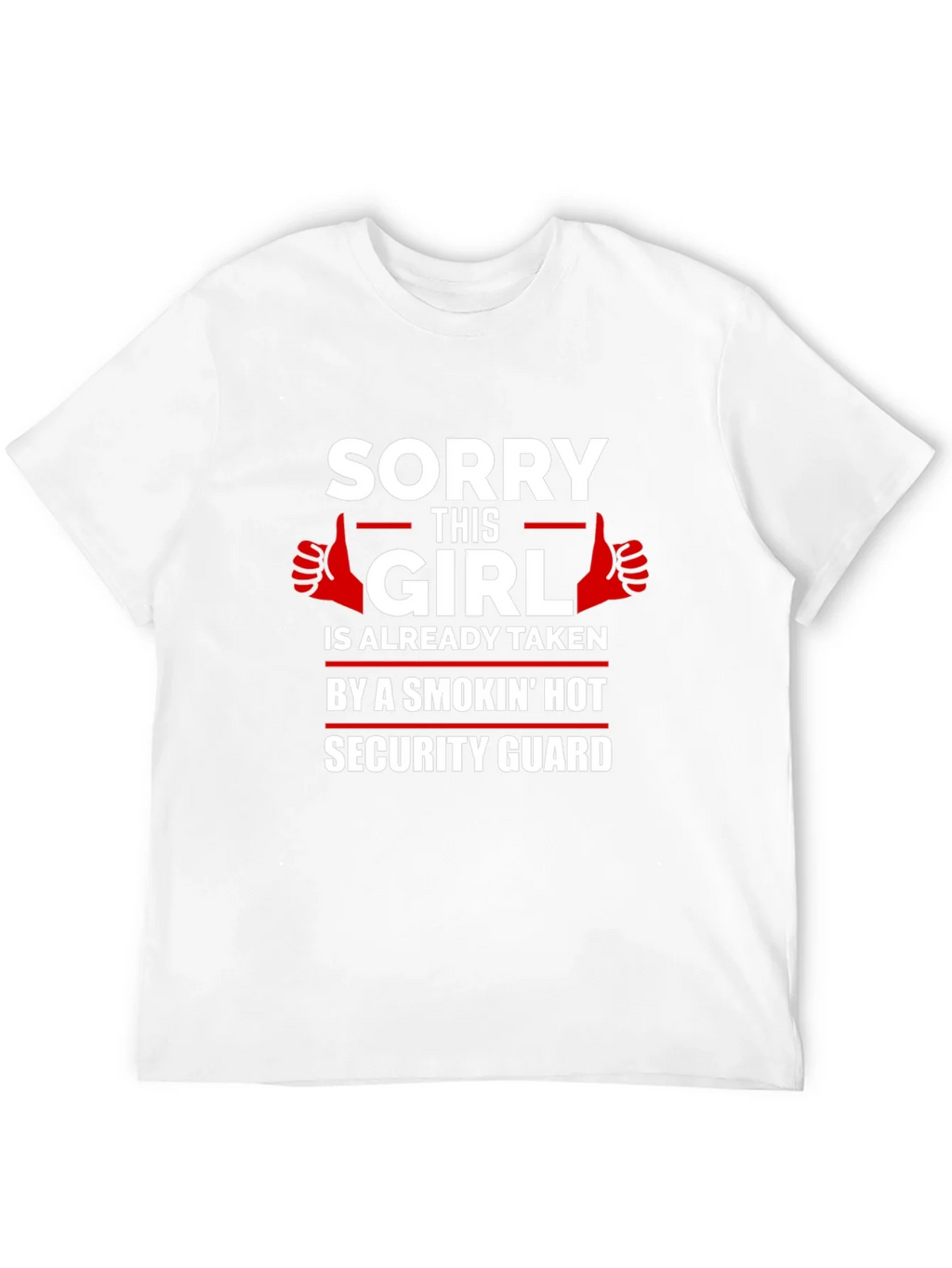 Sorry This Girl Taken Security Guard Graphic Tee product image 8