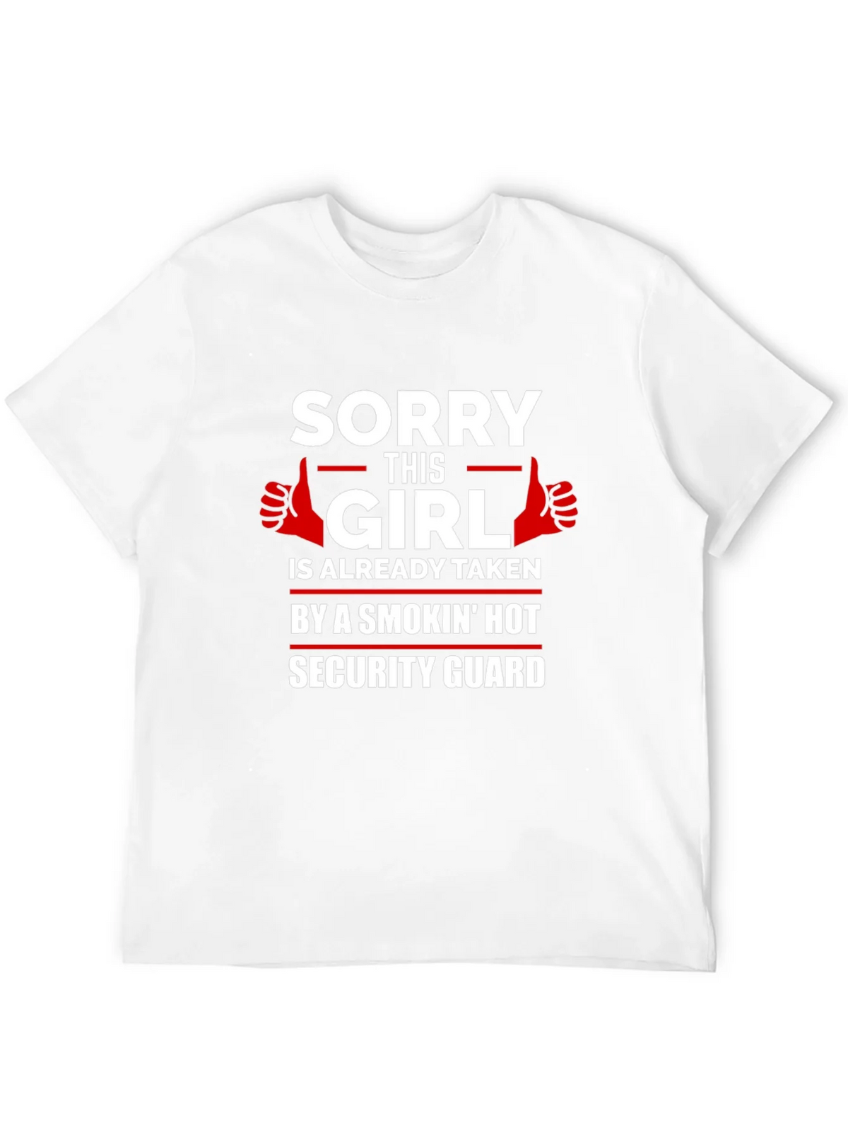 Sorry This Girl Taken Security Guard Graphic Tee product image 8