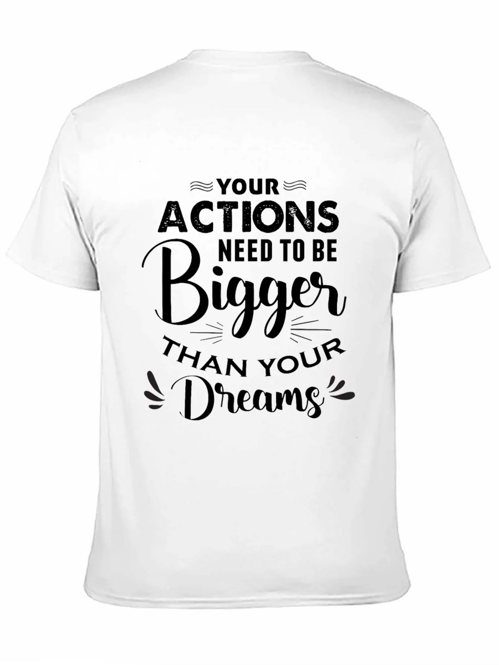Motivational Bigger Dreams Black T-Shirt product image 10