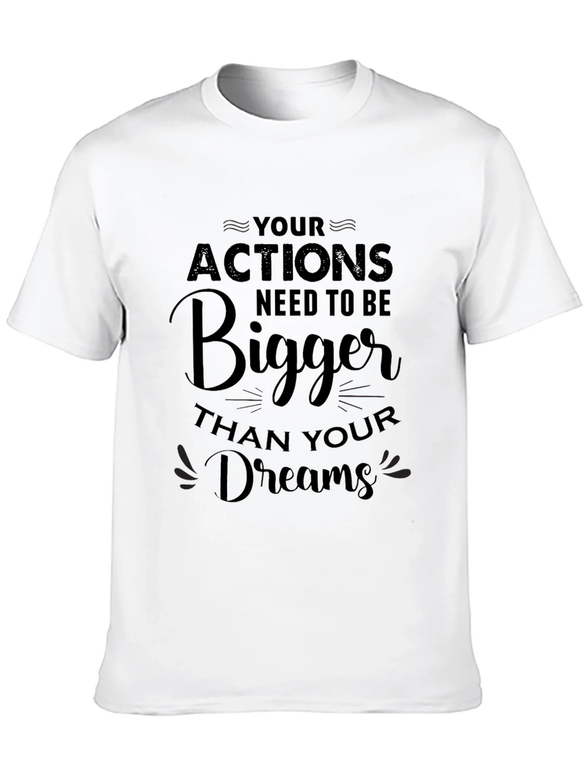 Motivational Bigger Dreams Black T-Shirt product image 9