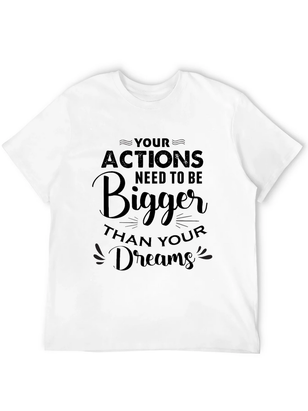 Motivational Bigger Dreams Black T-Shirt product image 11
