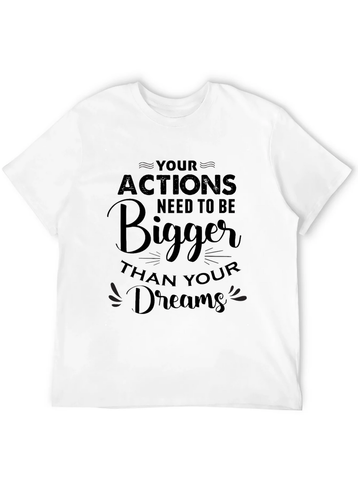 Motivational Bigger Dreams Black T-Shirt product image 11