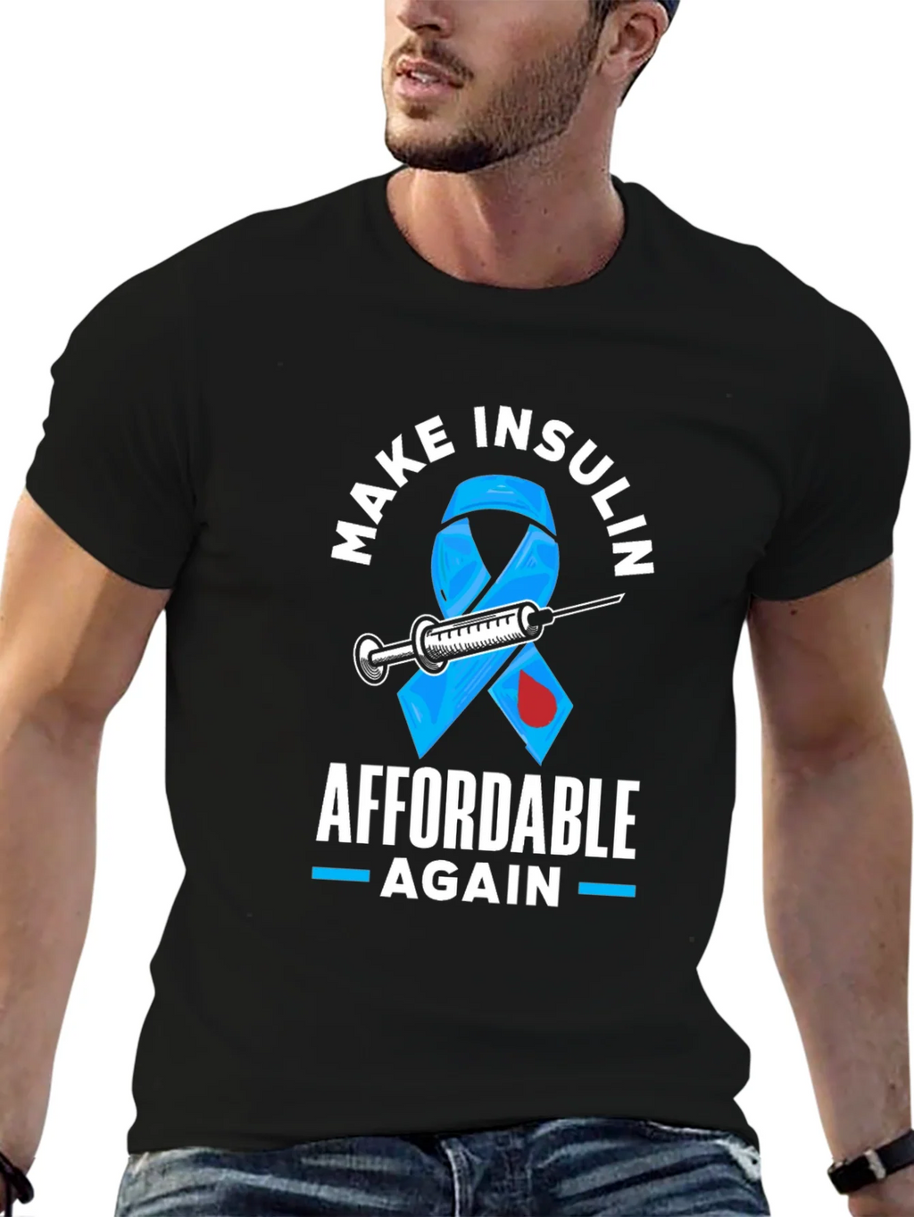 Make Insulin Affordable Again Awareness T-Shirt product image 6