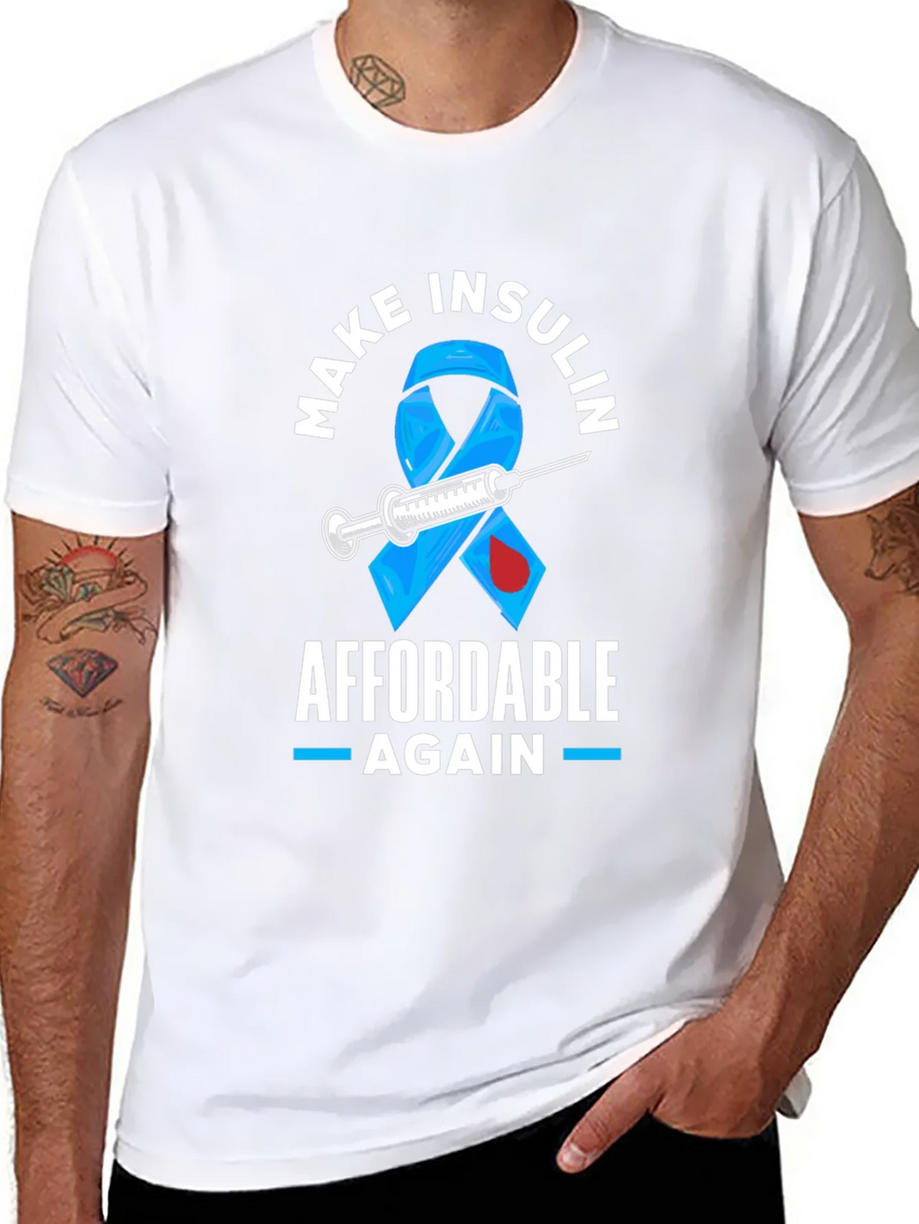 Make Insulin Affordable Again Awareness T-Shirt product image 7