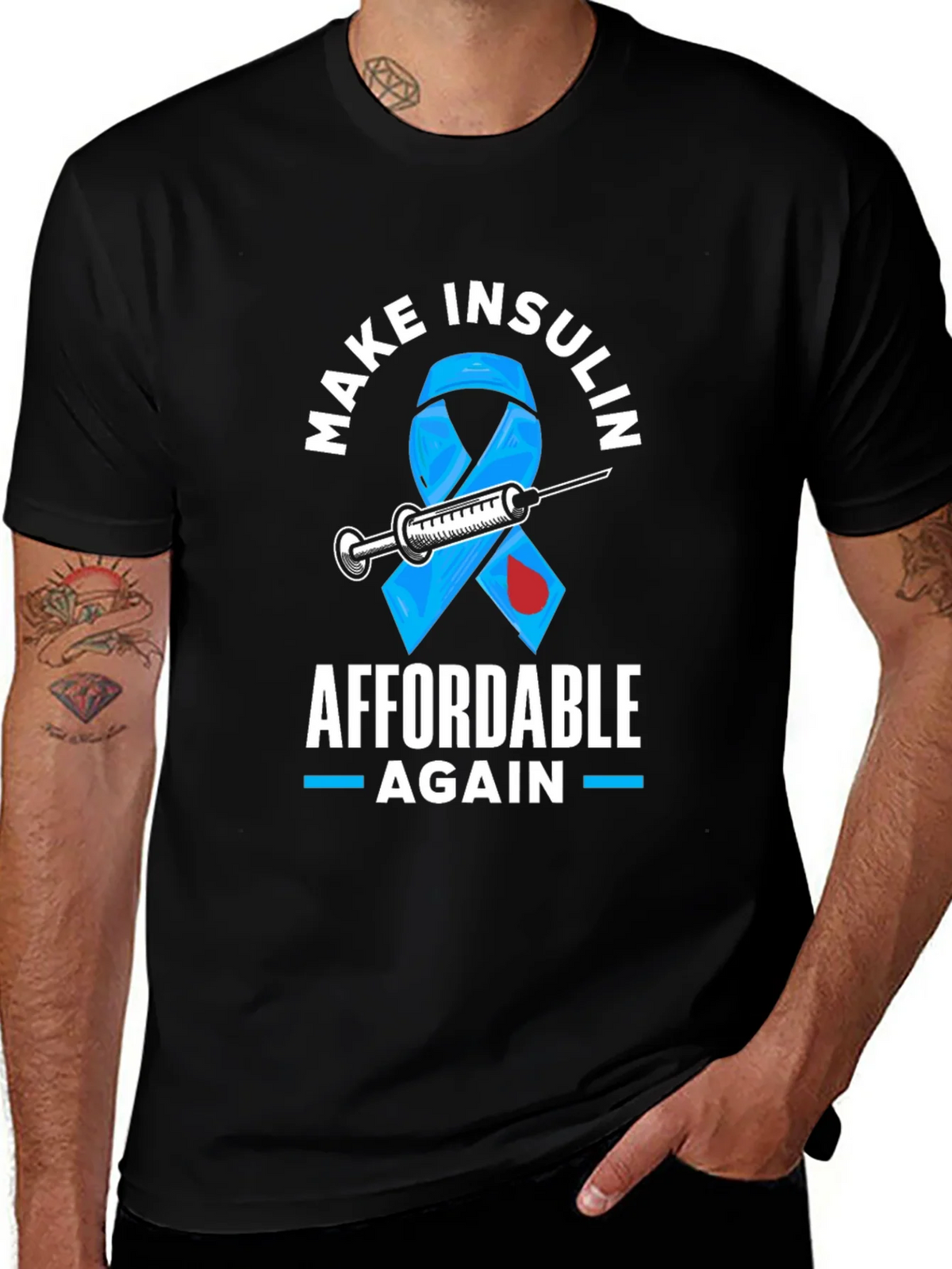 Make Insulin Affordable Again Awareness T-Shirt product image 1