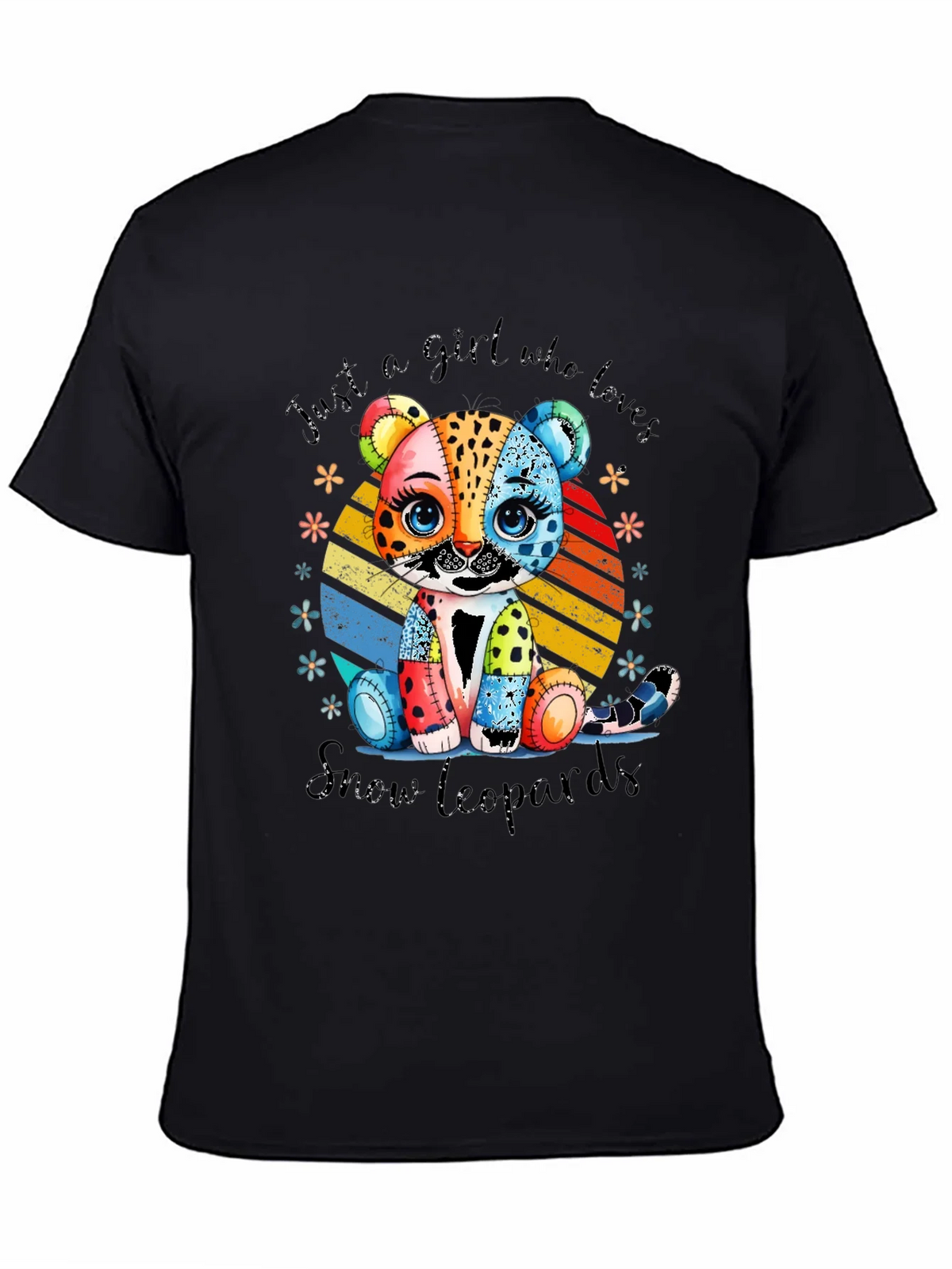 Colorful Snow Leopard Graphic Tee product image 4