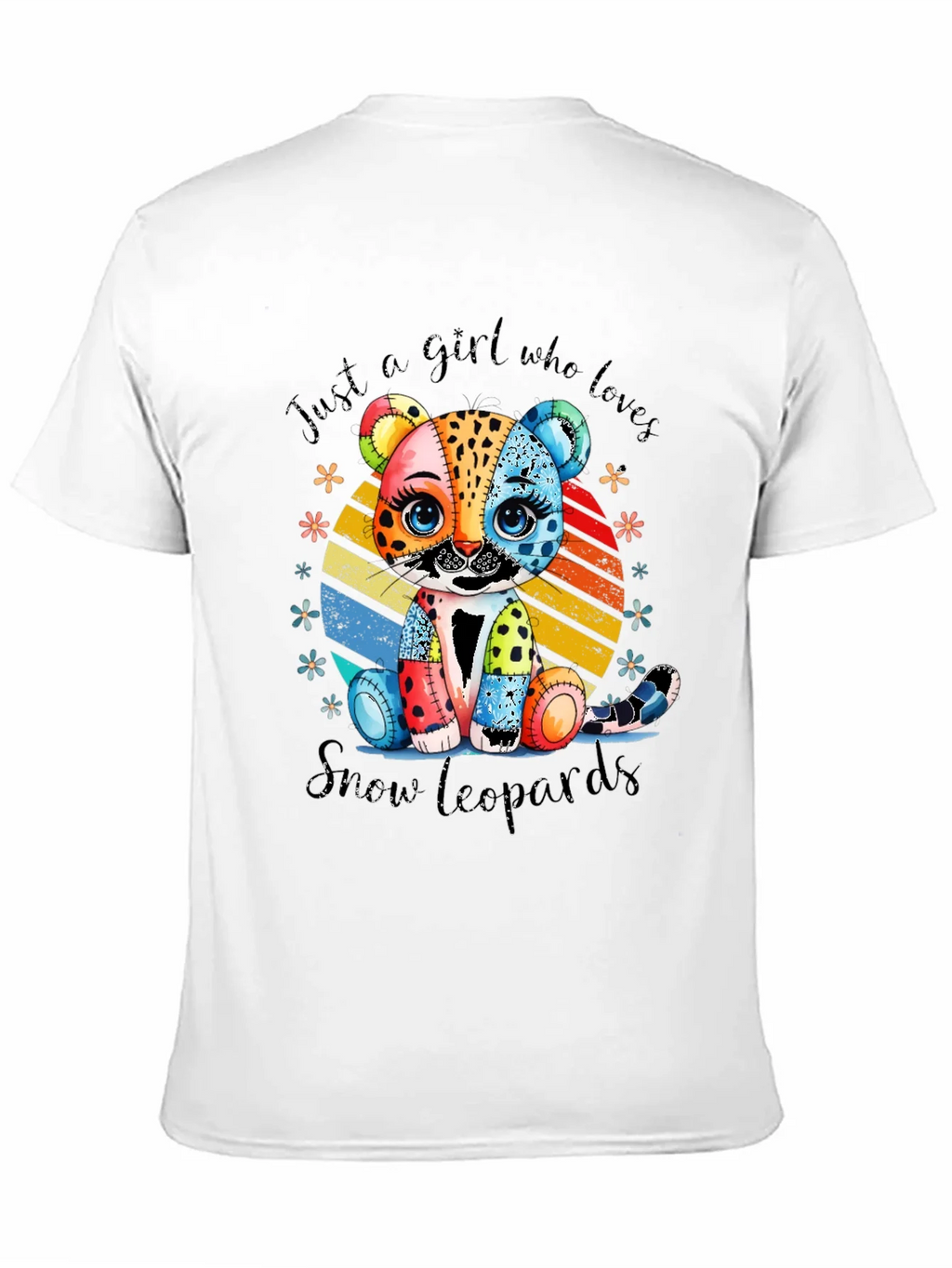Colorful Snow Leopard Graphic Tee product image 10