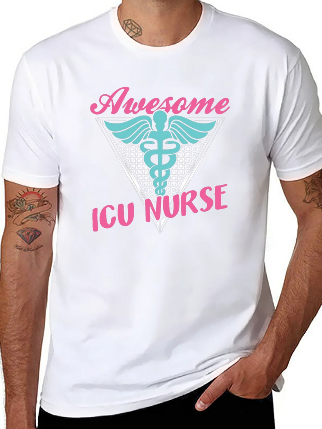 Awesome ICU Nurse Graphic T-Shirt product image 5