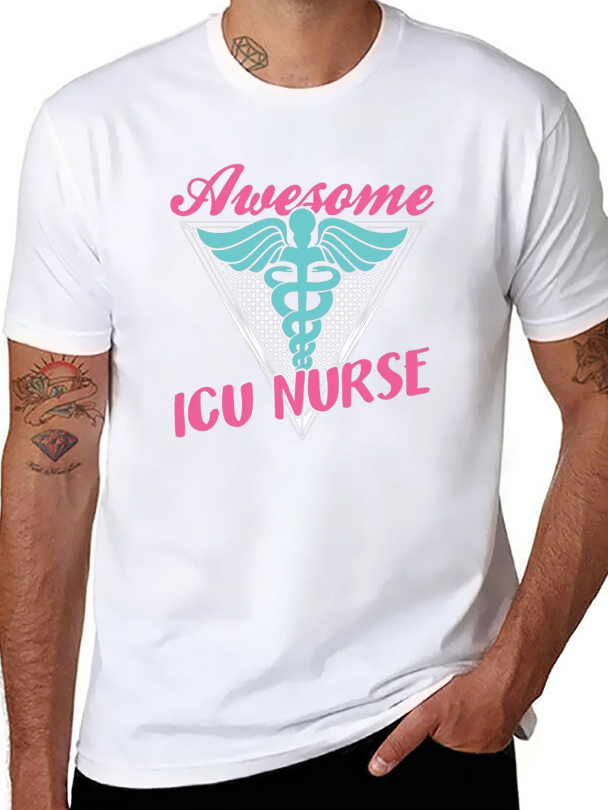 Awesome ICU Nurse Graphic T-Shirt product image 5