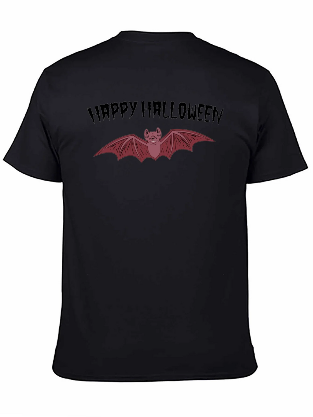 Happy Halloween Bat Graphic Tee - Spooky Season Shirt product image 4
