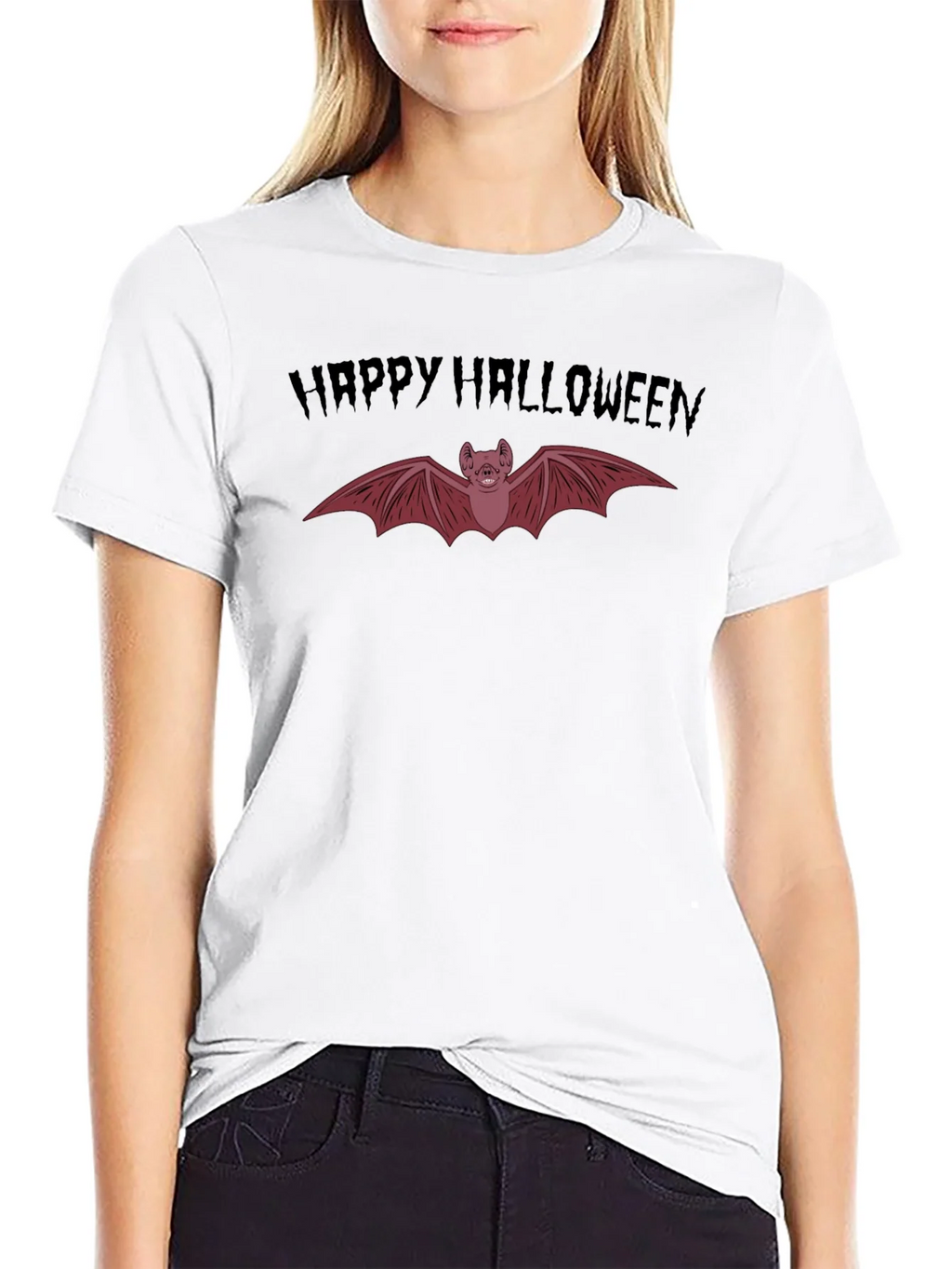 Happy Halloween Bat Graphic Tee - Spooky Season Shirt product image 8