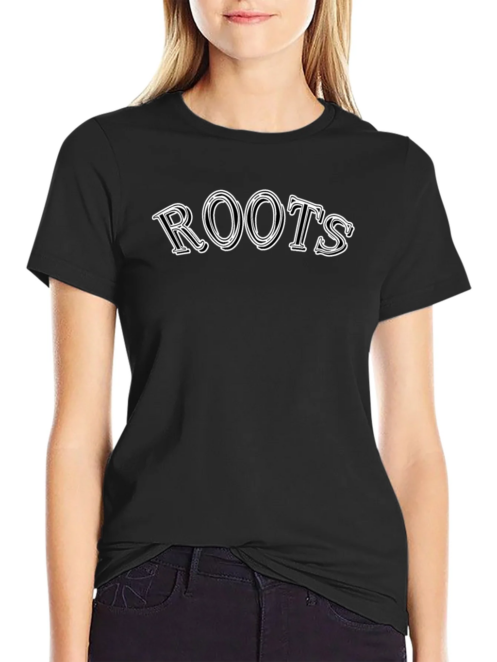 Roots Graphic Print Black T-Shirt product image 2