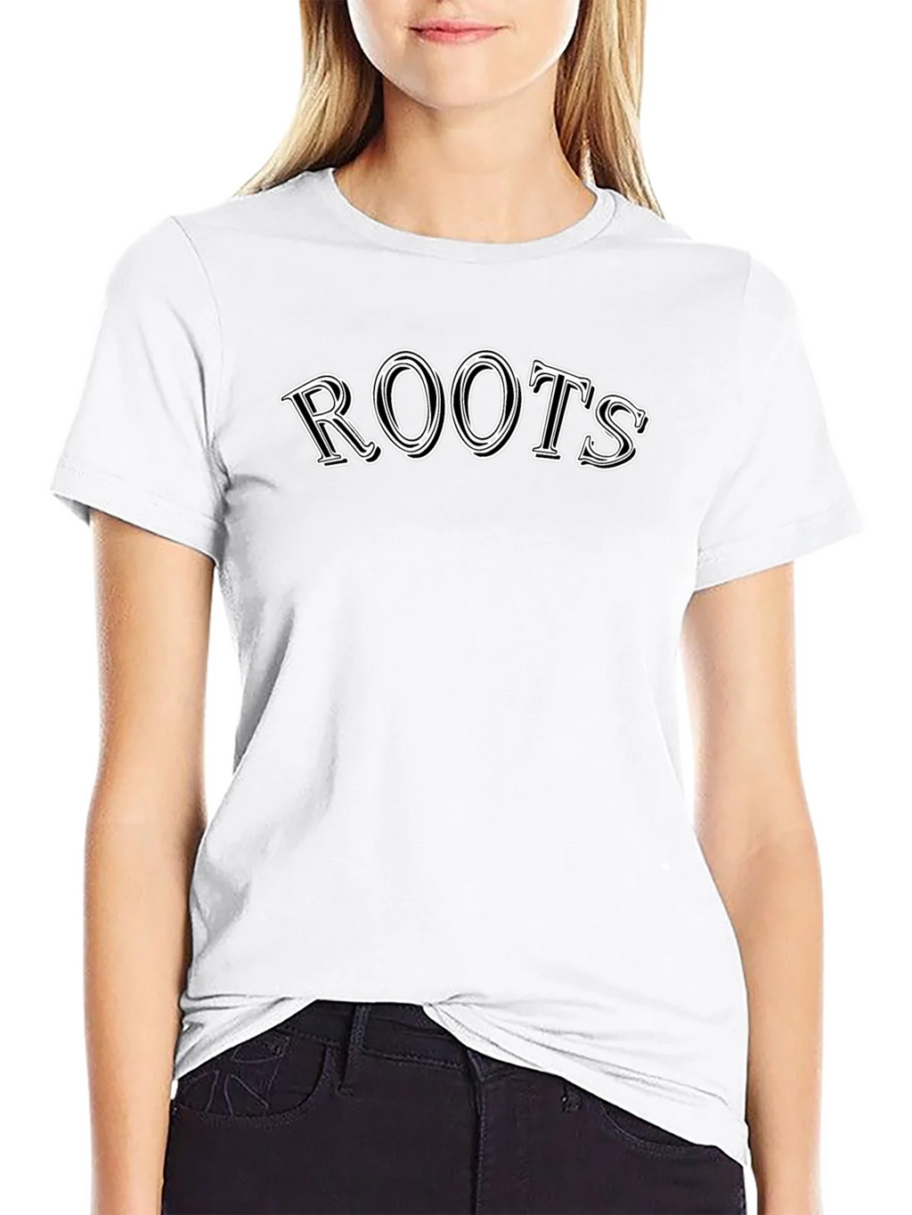 Roots Graphic Print Black T-Shirt product image 8