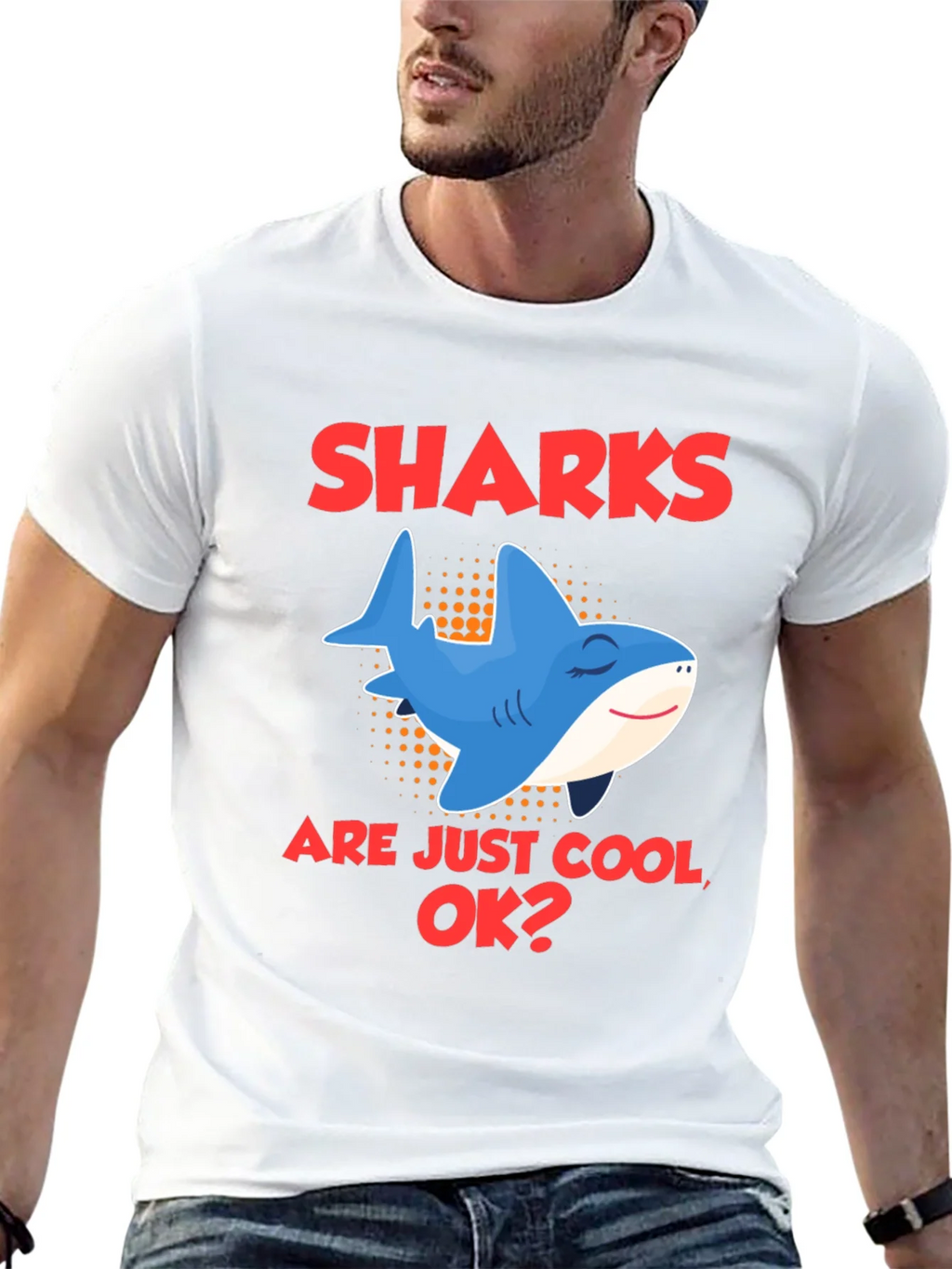 Cool Shark Graphic Tee - Sharks are Just OK? product image 11