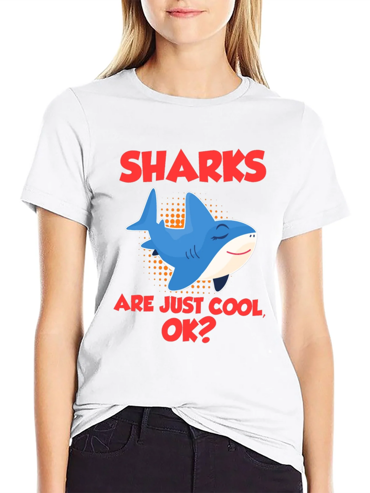 Cool Shark Graphic Tee - Sharks are Just OK? product image 7