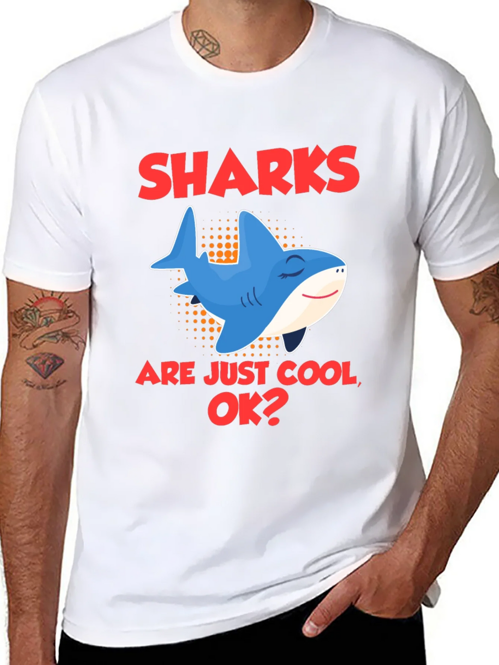 Cool Shark Graphic Tee - Sharks are Just OK? product image 6