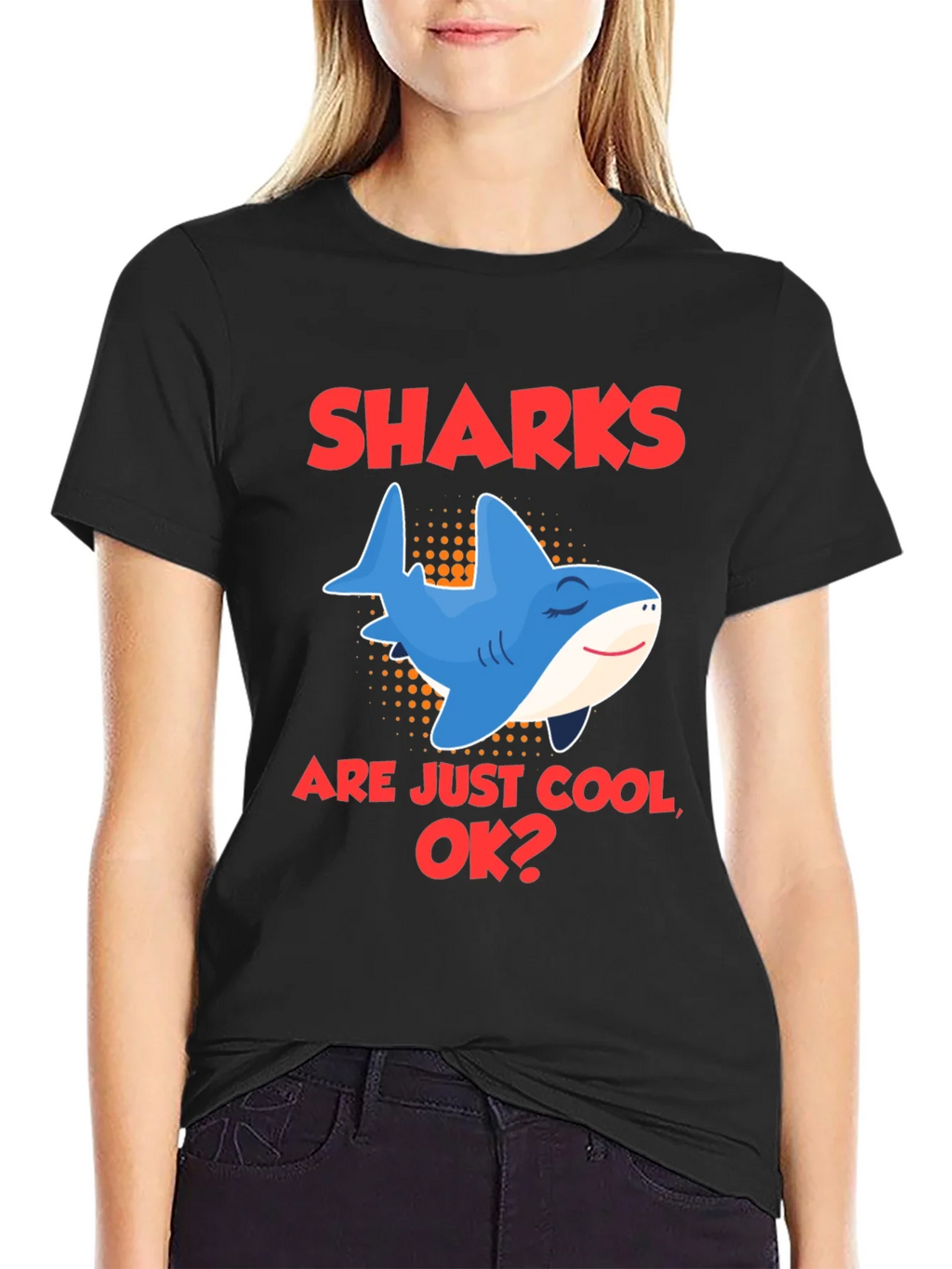 Cool Shark Graphic Tee - Sharks are Just OK? product image 2