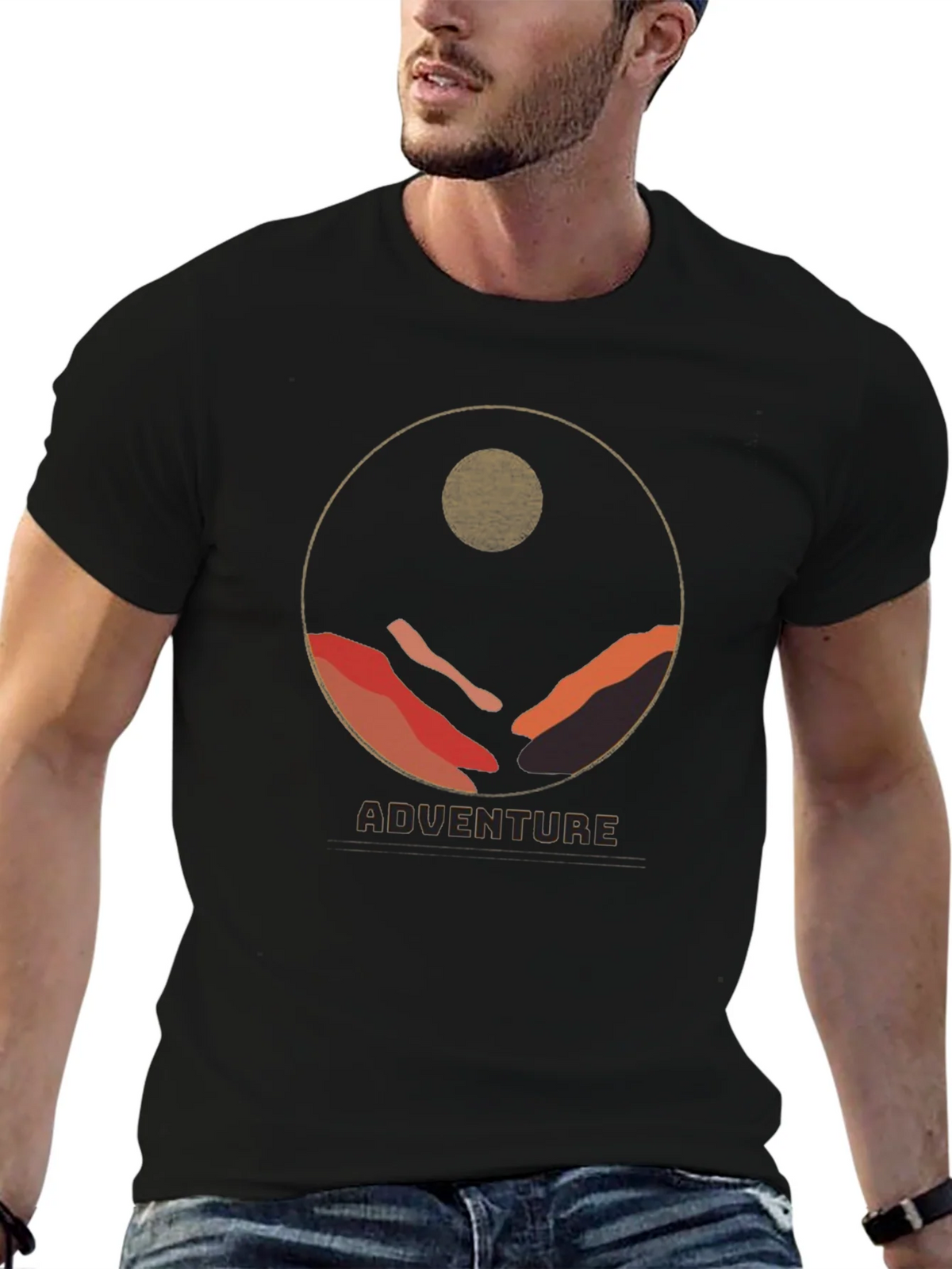 Adventure Graphic Tee - Mountain Circle Design product image 6