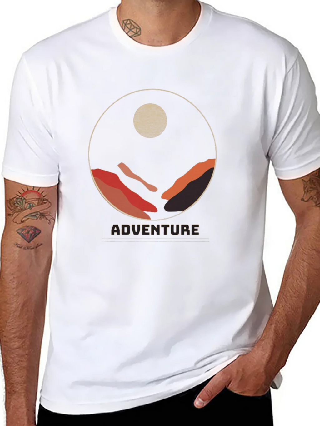 Adventure Graphic Tee - Mountain Circle Design product image 7