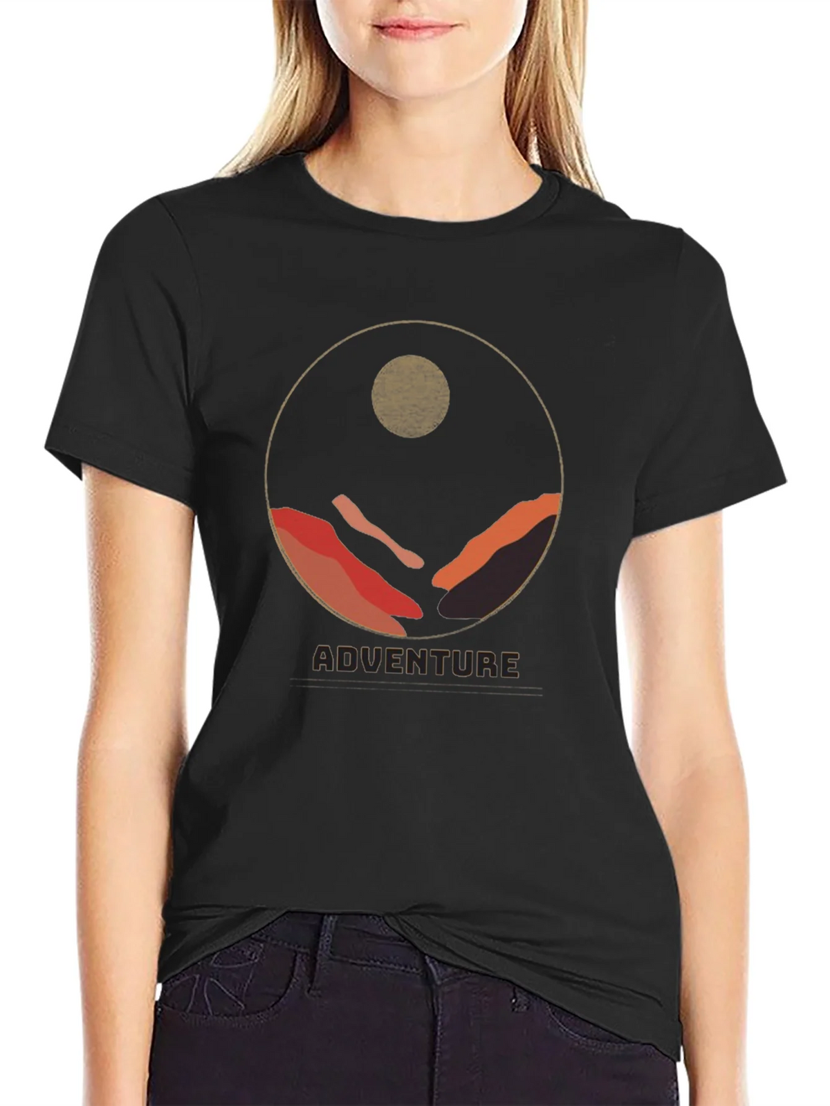 Adventure Graphic Tee - Mountain Circle Design product image 2