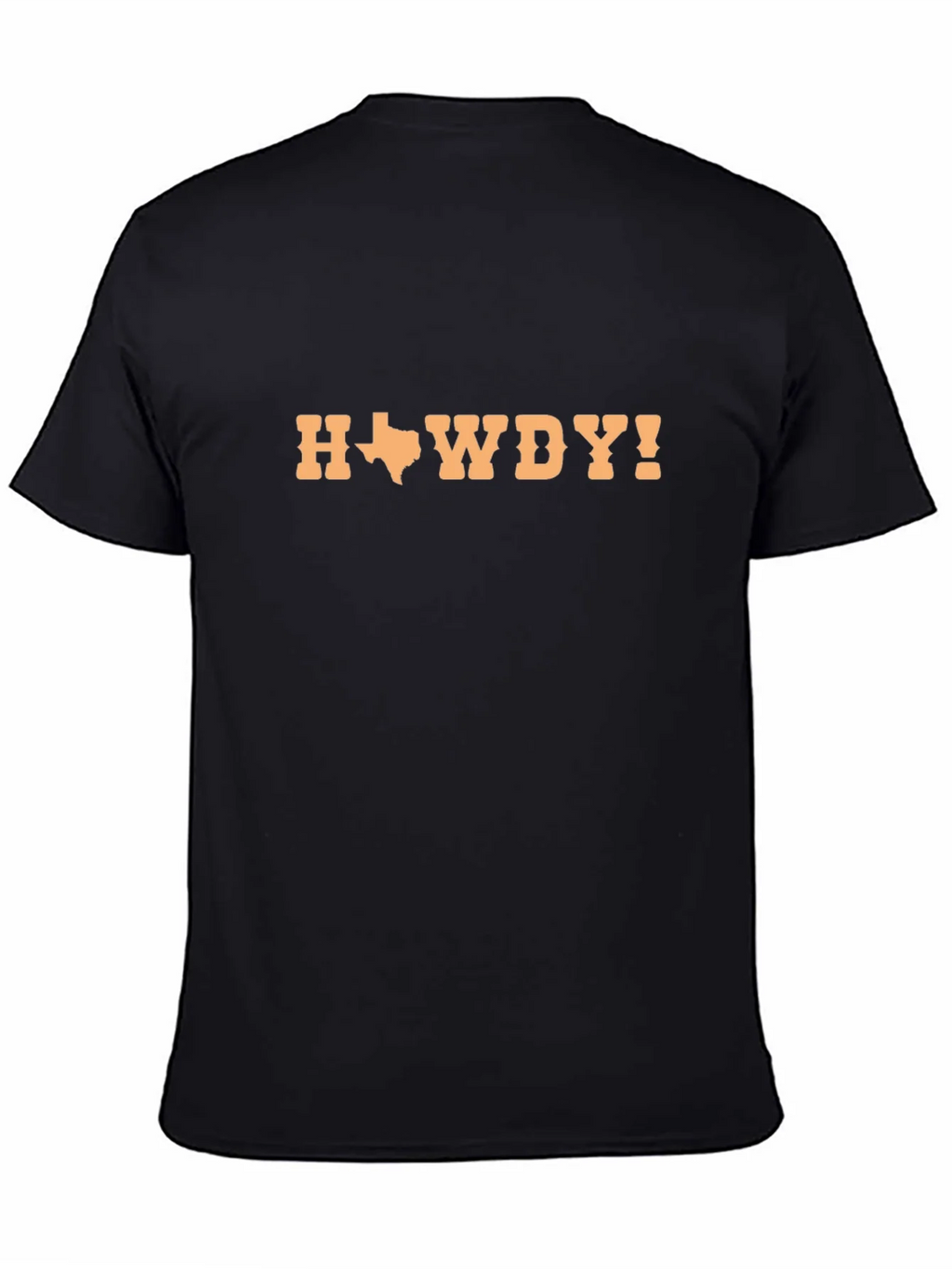 Texas Howdy Yall Mens Black T-Shirt product image 4
