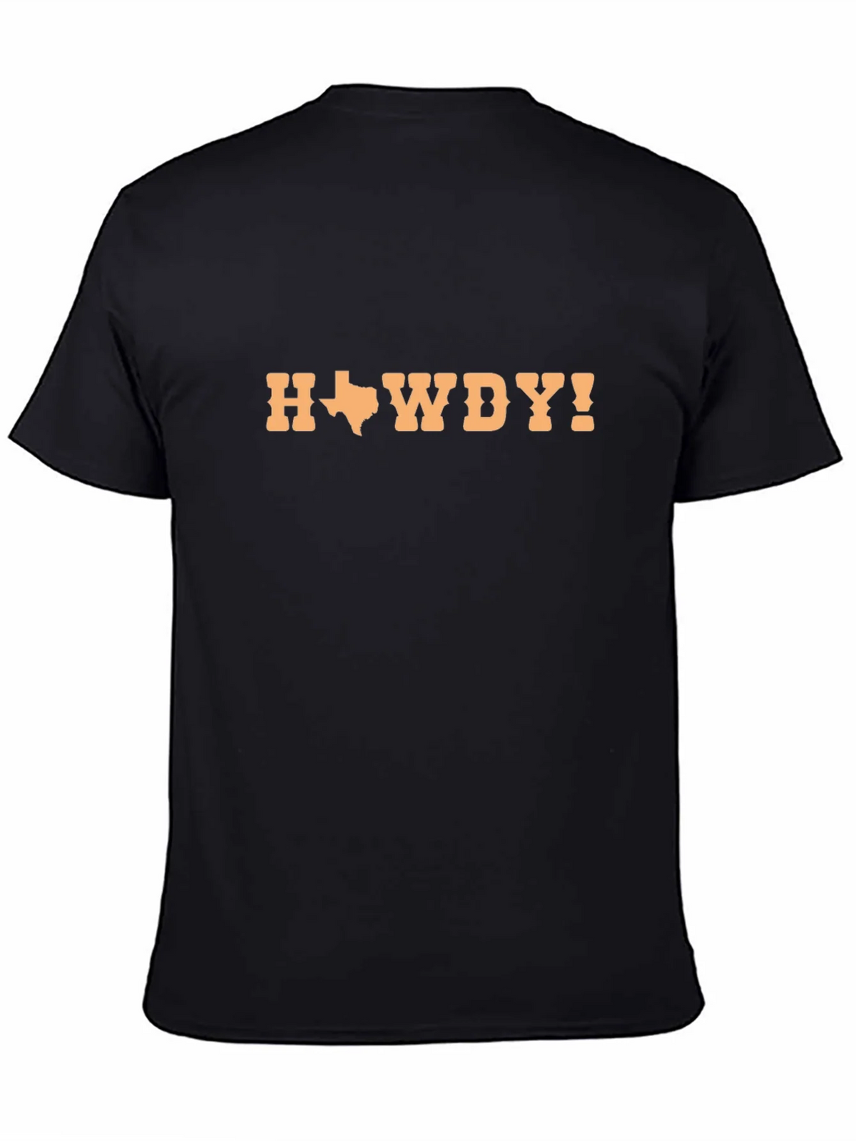 Texas Howdy Yall Mens Black T-Shirt product image 4