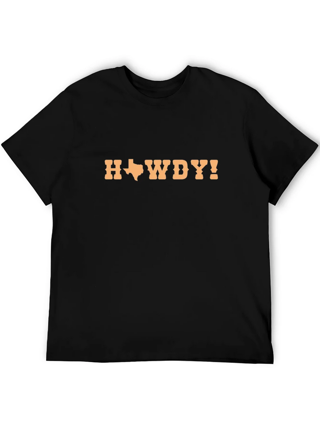Texas Howdy Yall Mens Black T-Shirt product image 5