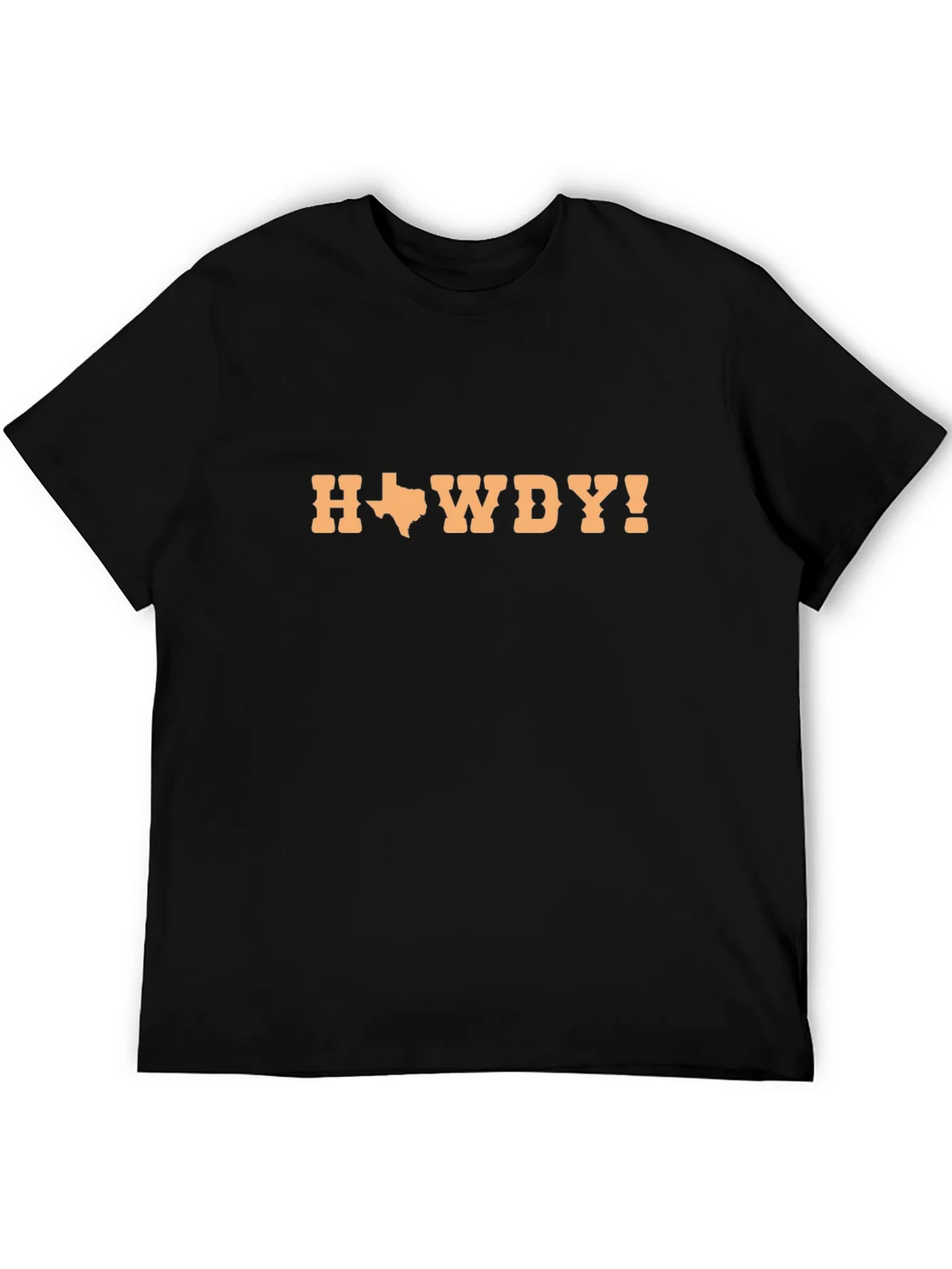 Texas Howdy Yall Mens Black T-Shirt product image 5