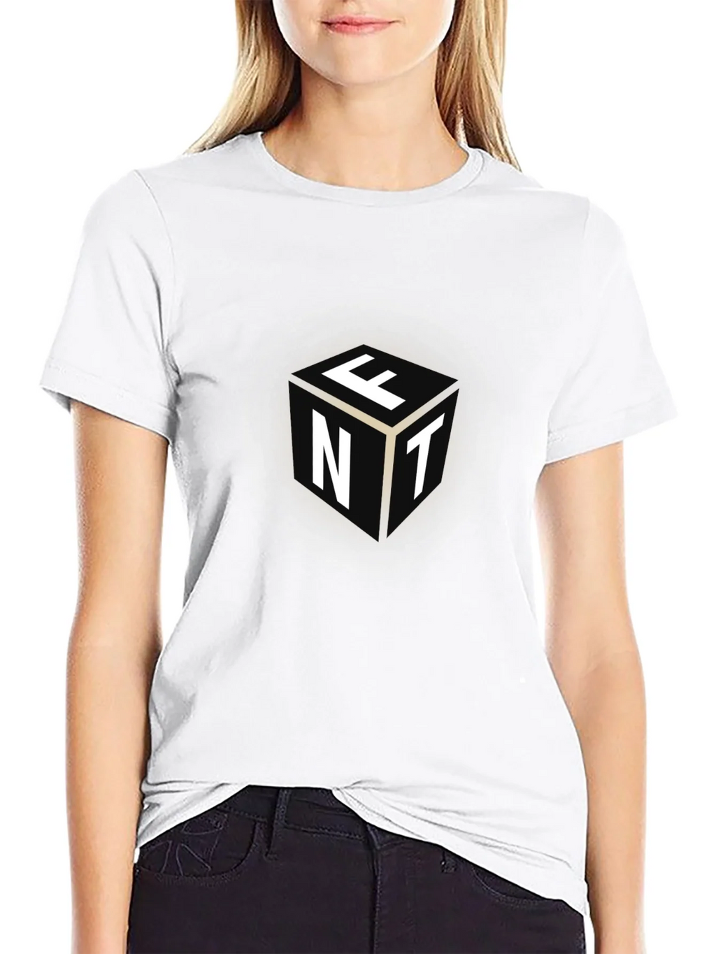 Cube Letter Graphic Black Tee product image 8