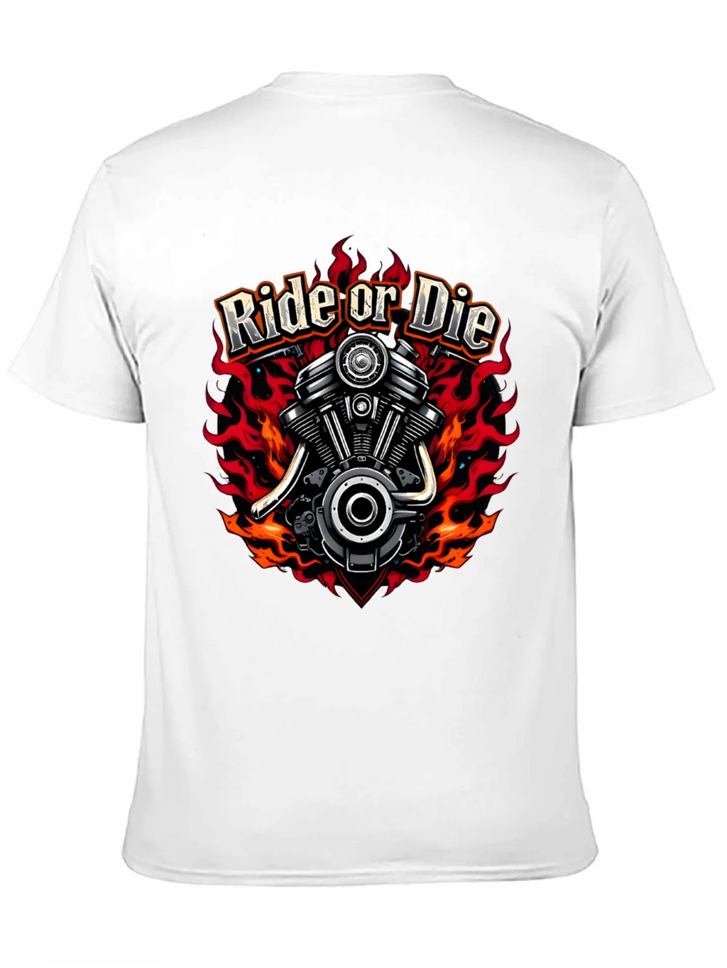 Ride or Die Graphic T-Shirt - Motorcycle Engine Tee product image 10