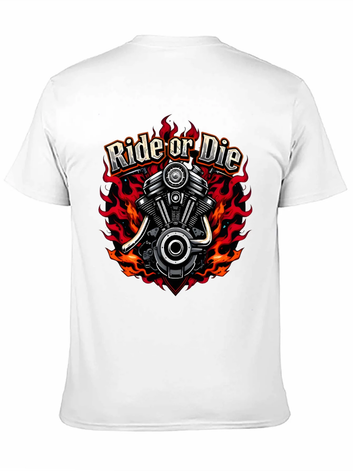Ride or Die Graphic T-Shirt - Motorcycle Engine Tee product image 10