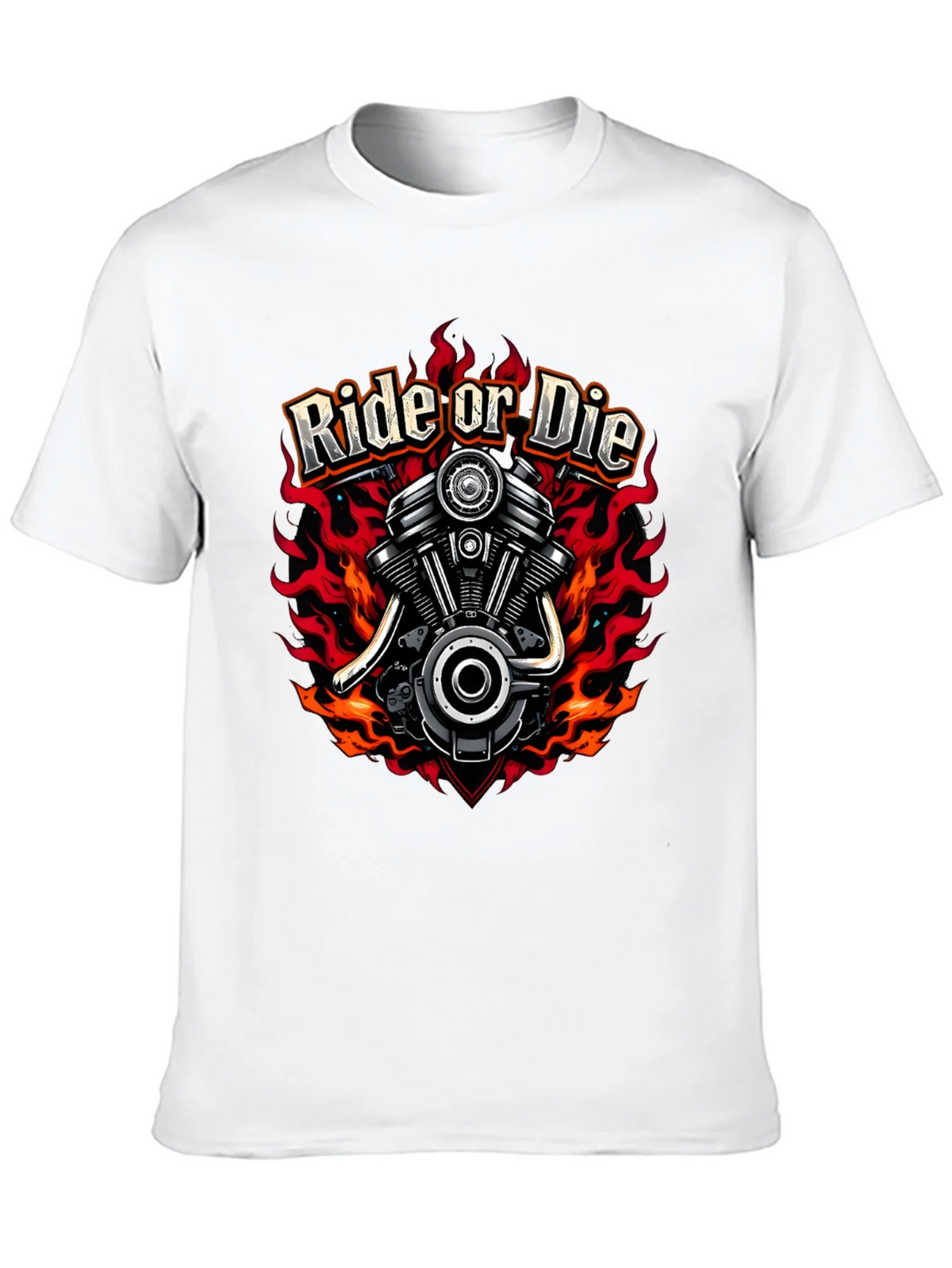Ride or Die Graphic T-Shirt - Motorcycle Engine Tee product image 9