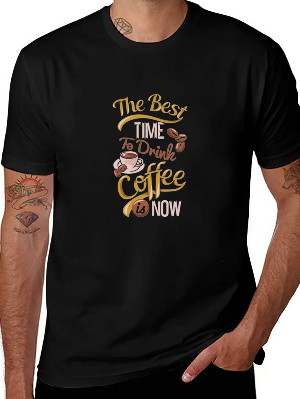 Coffee Lovers T-Shirt: The Best Time is Now product image 1