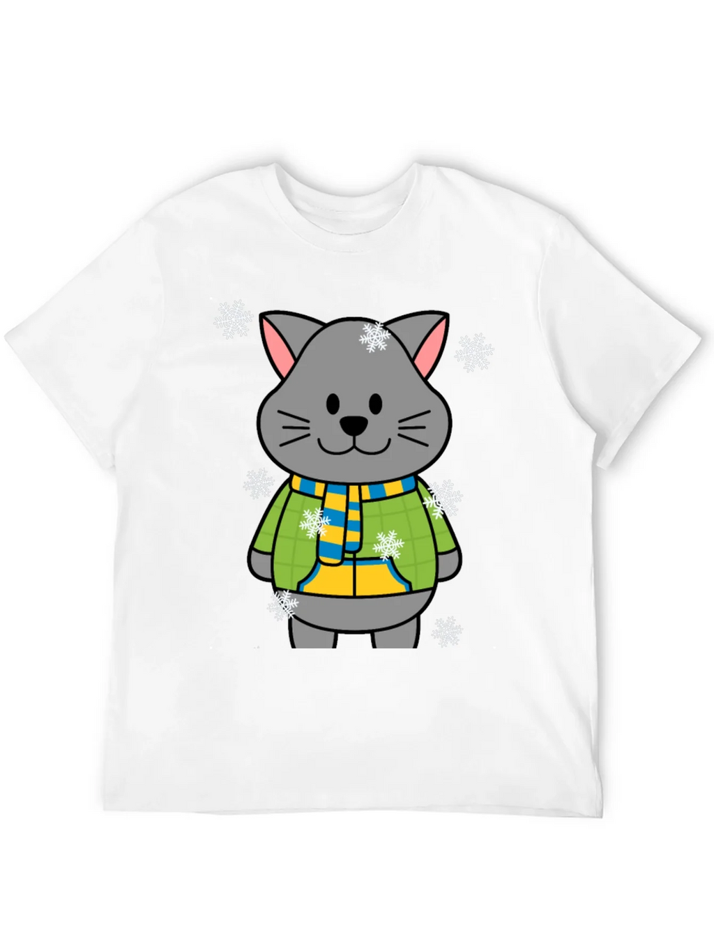 Cute Winter Cat T-Shirt product image 9