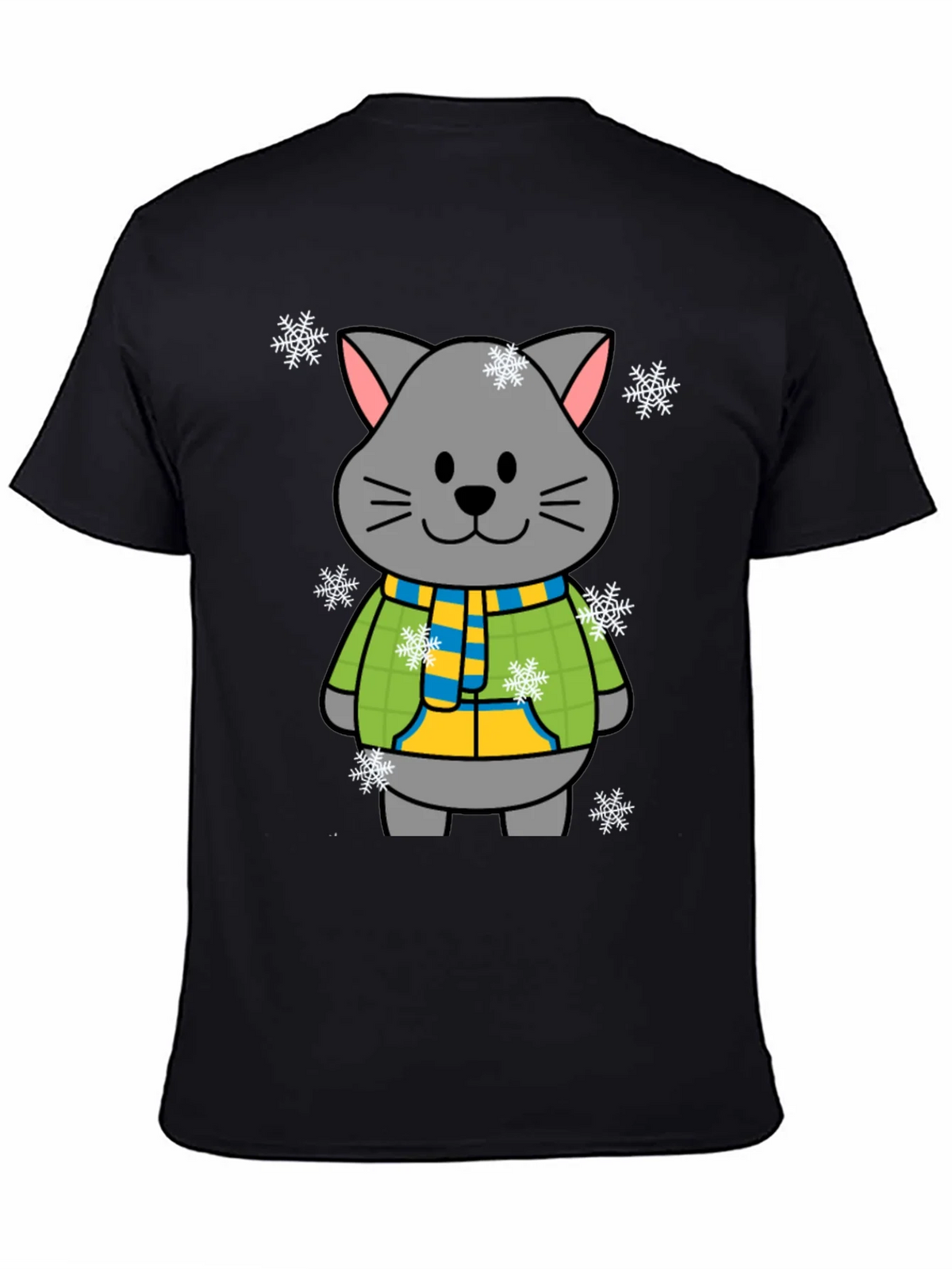 Cute Winter Cat T-Shirt product image 4