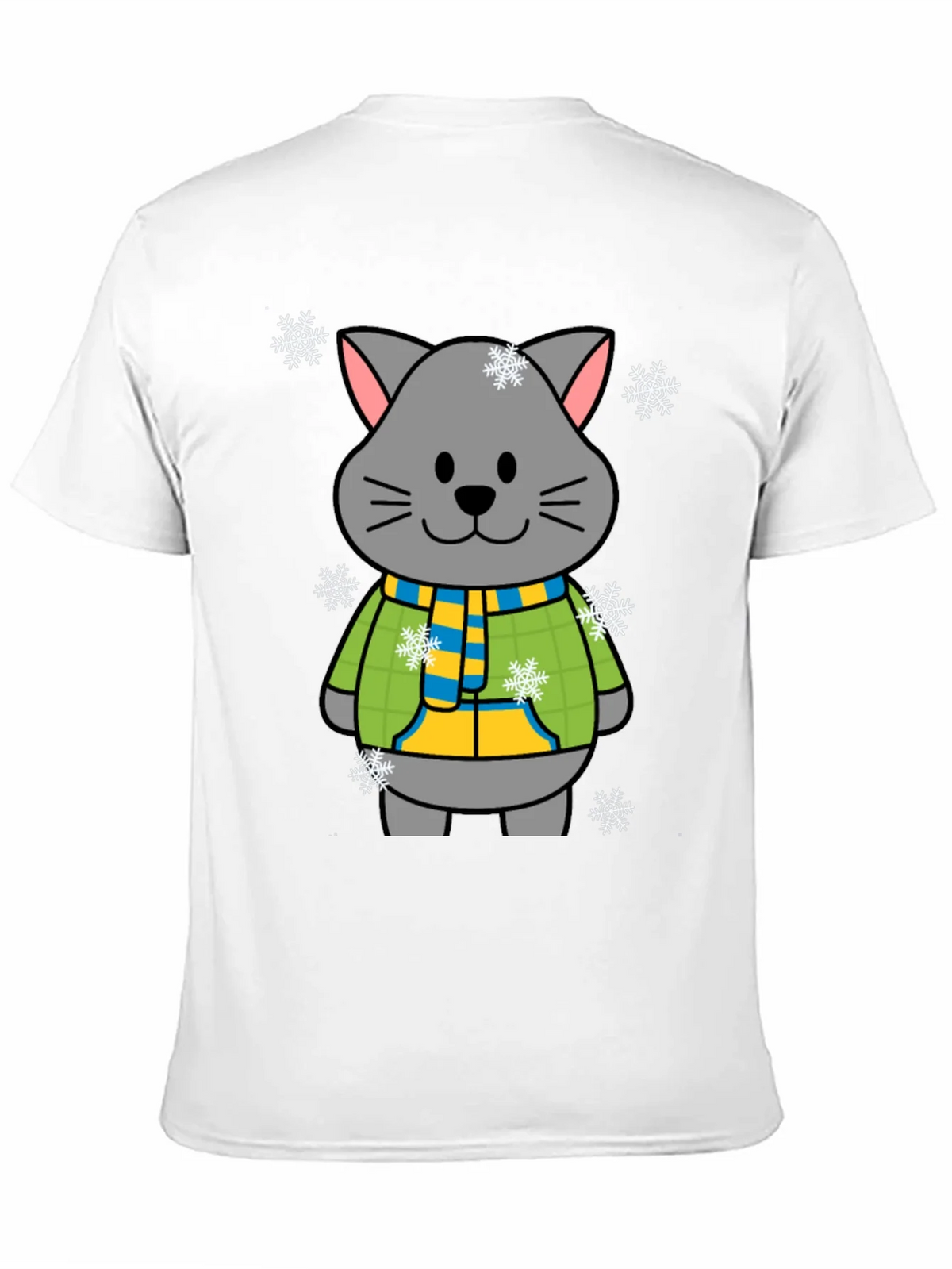 Cute Winter Cat T-Shirt product image 8