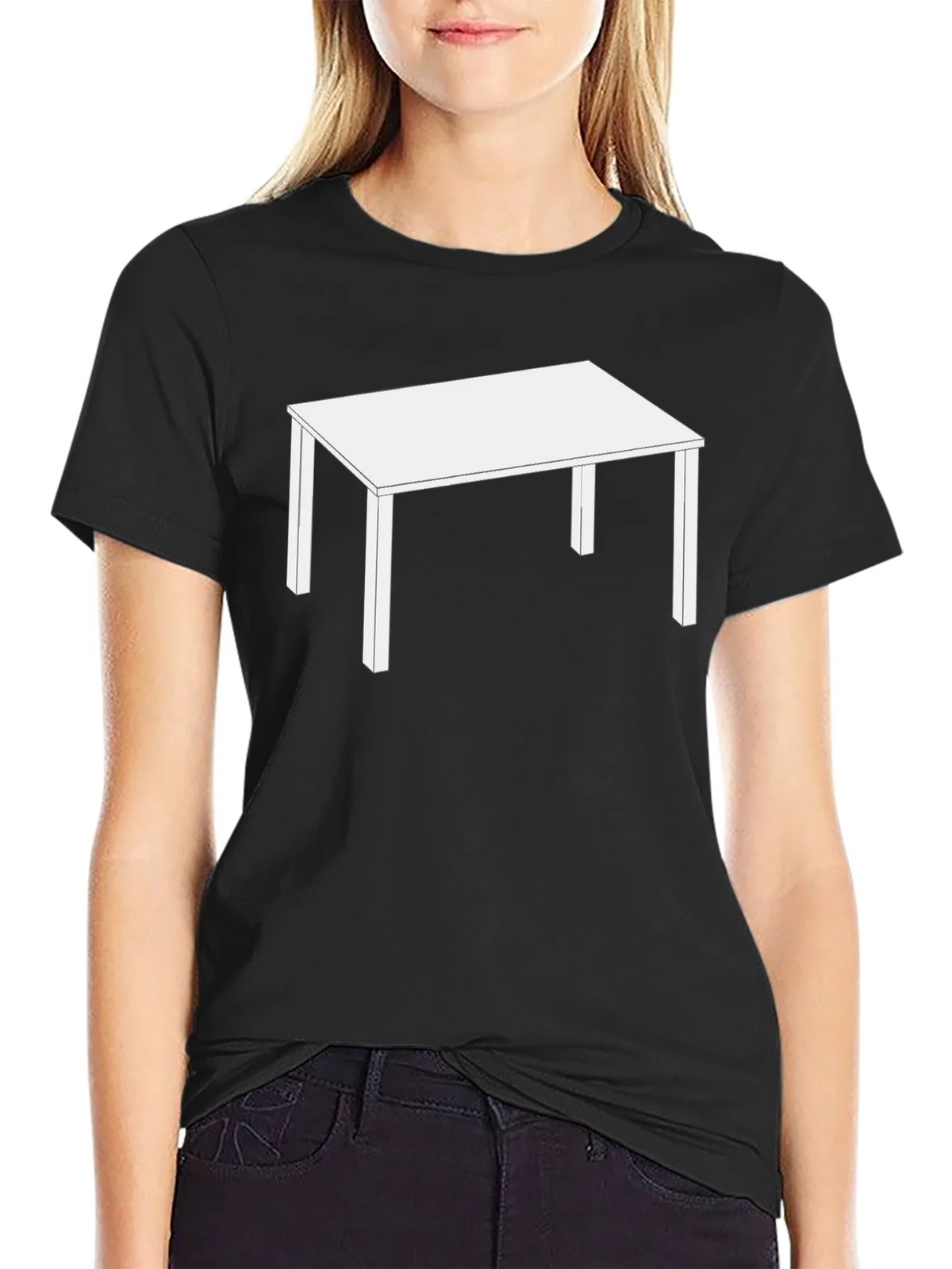 Table Graphic Black T-Shirt product image 2