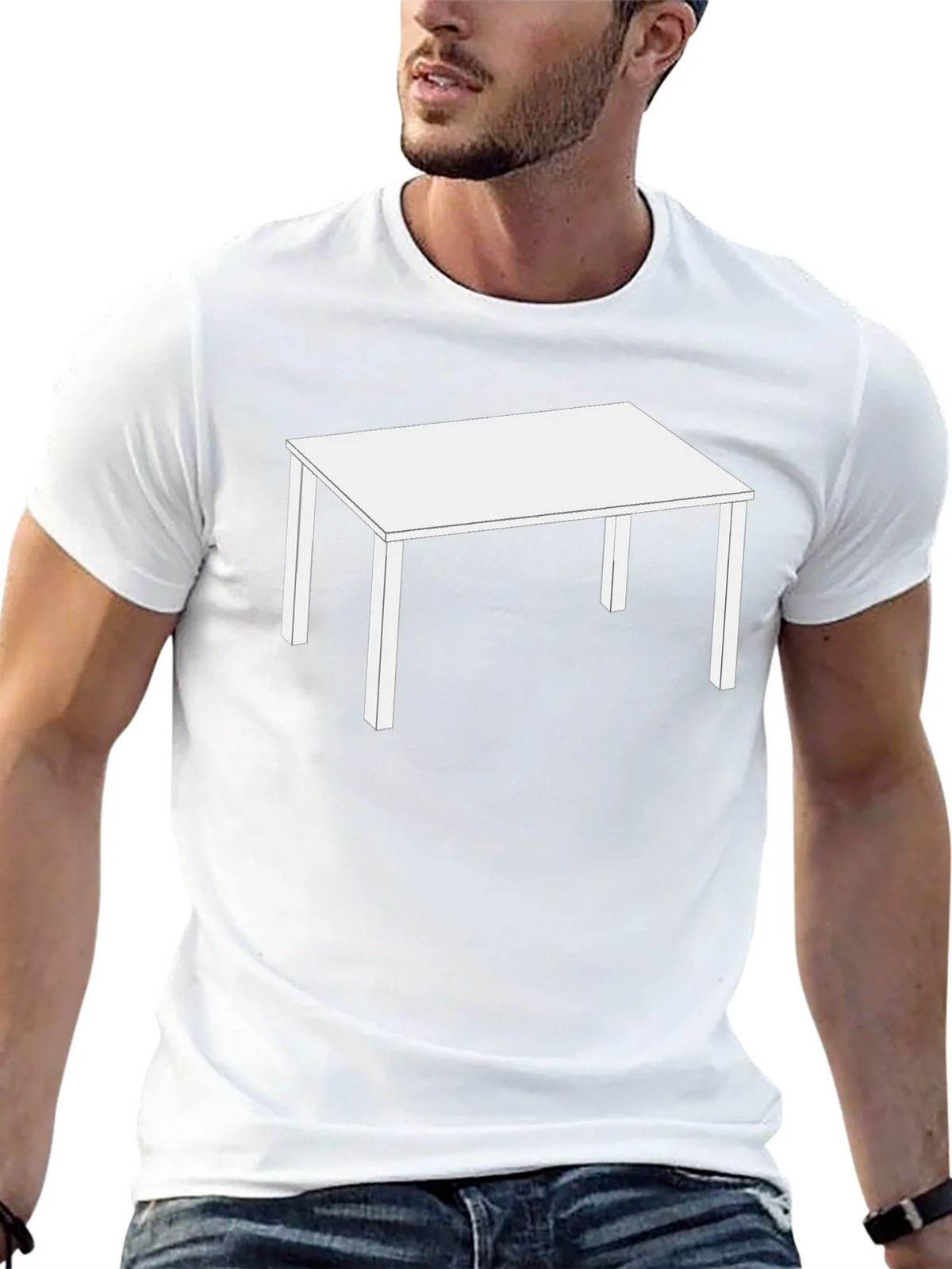 Table Graphic Black T-Shirt product image 12
